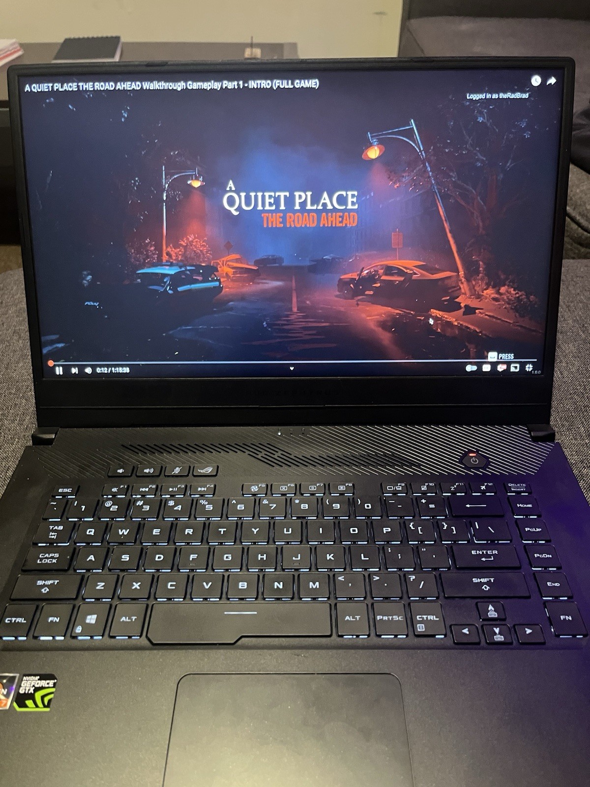 Asus ROG Zephyrus G GU502DU Ryzen 7 3750H 2.3GHz 16GB RAM 512 GB SSD GTX 1660 Ti