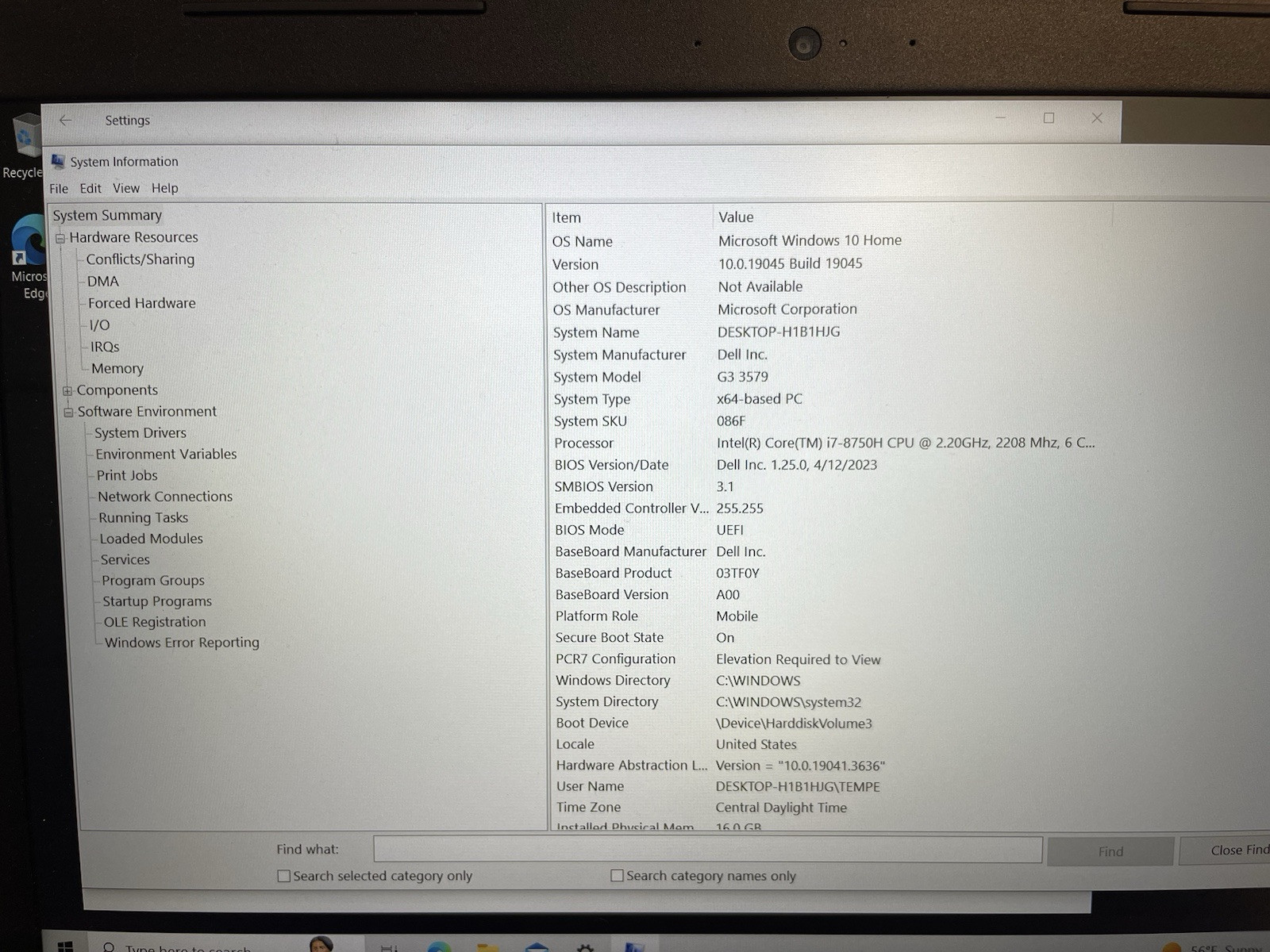 Dell G3 3579 15-inch Gaming Laptop Core i7-8750H 16GB 512GB SSD I-7418- JE OBO