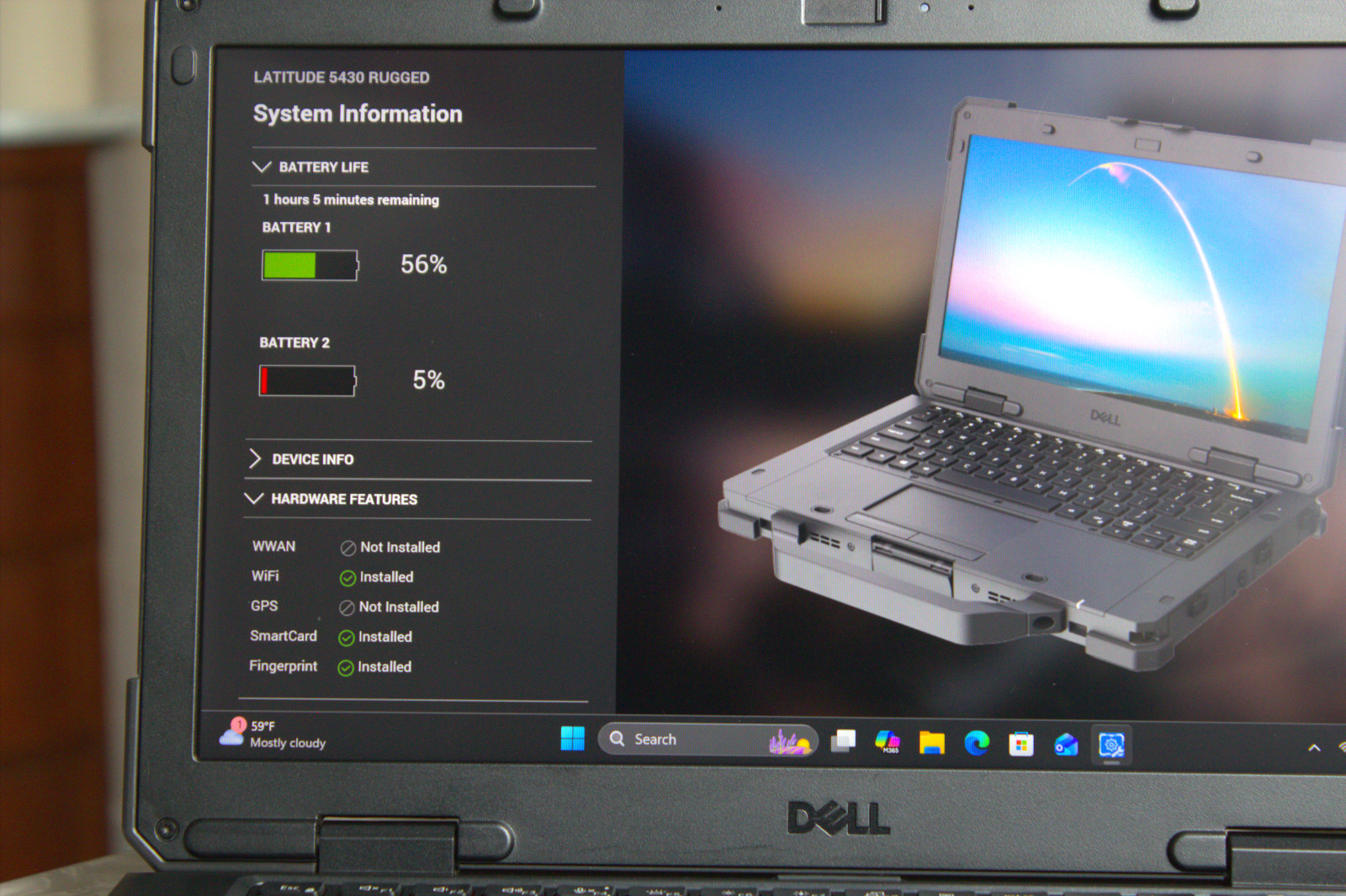 Dell Latitude 5430 Rugged i7-1185G7 Nvidia T500 512GB 16GB Touch Fingerprint