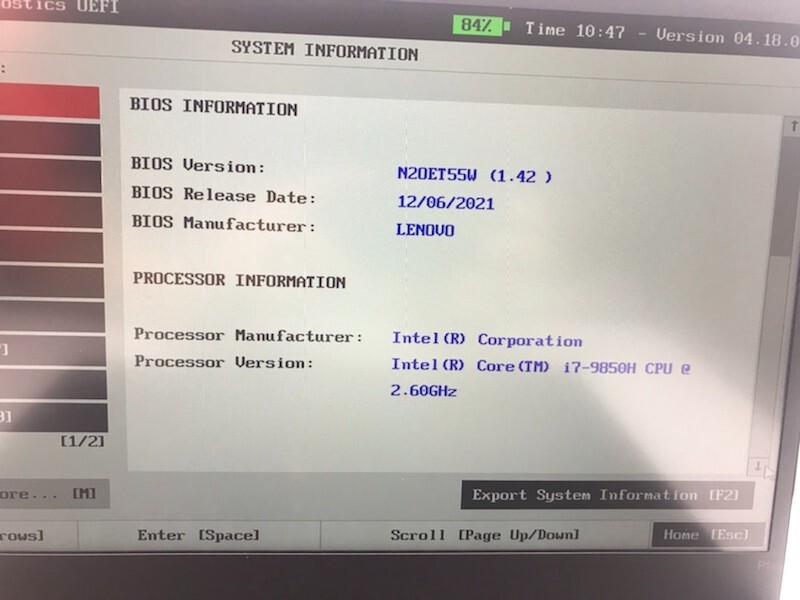 LENOVO THINKPAD P1 GEN 2 i7 2.6GHz 32GB RAM 1TB SSD *GRADE D*
