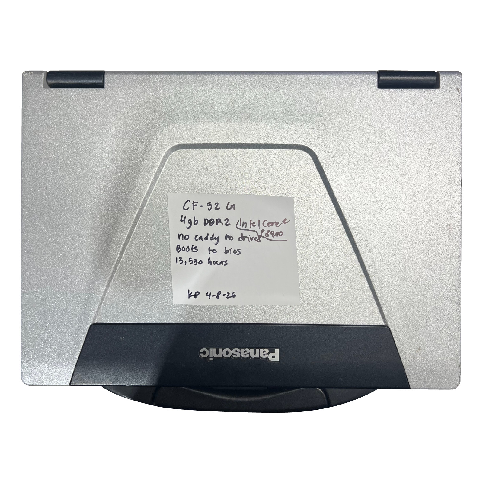Panasonic Toughbook CF-52G P8400 2.26GHz 4GB RAM No HDD/Caddy – Boots to BIOS