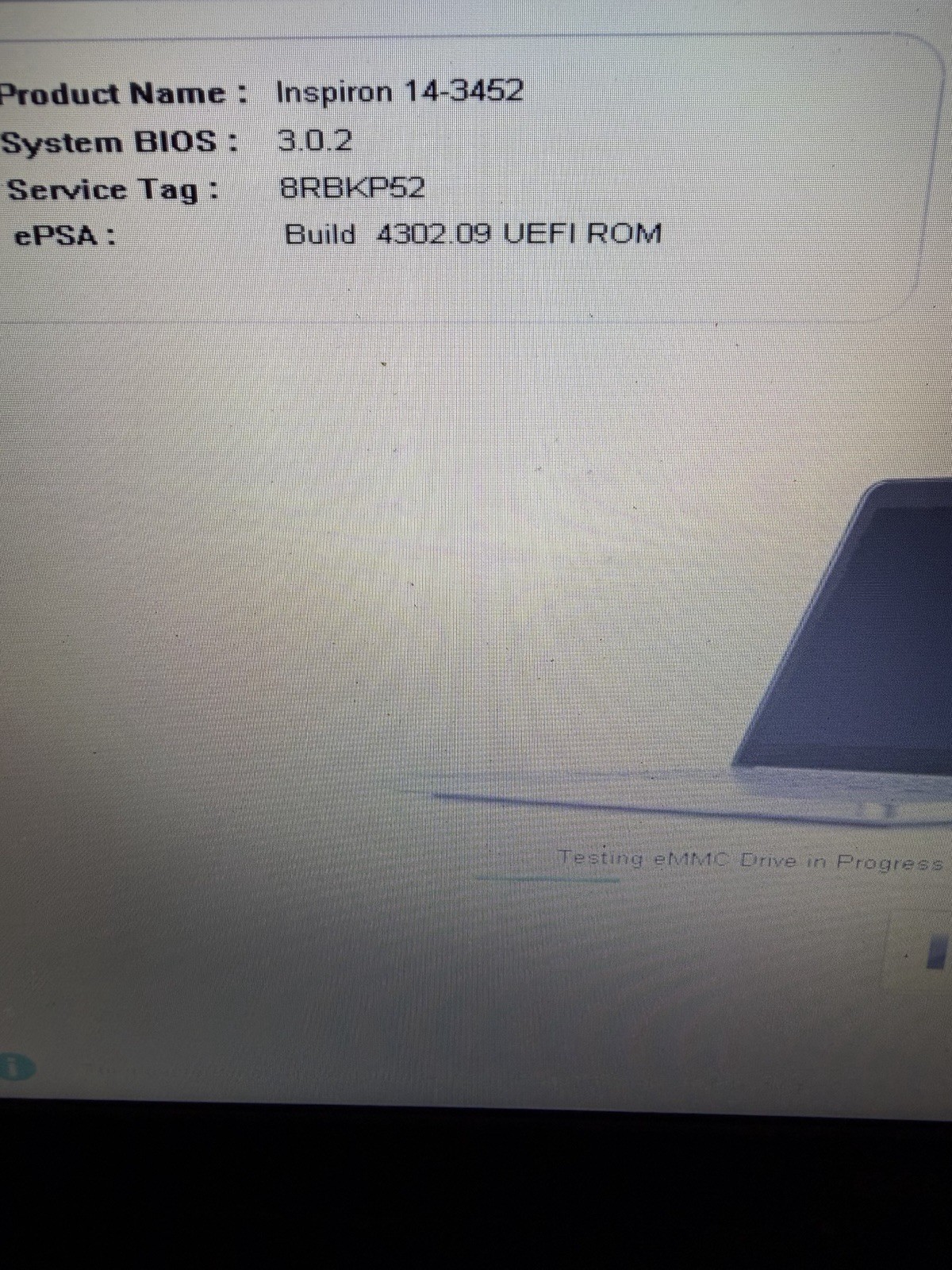 Dell Inspiron 14-3452 14″ Laptop Celeron N3050 2GB RAM (Parts/repair DESC Check)