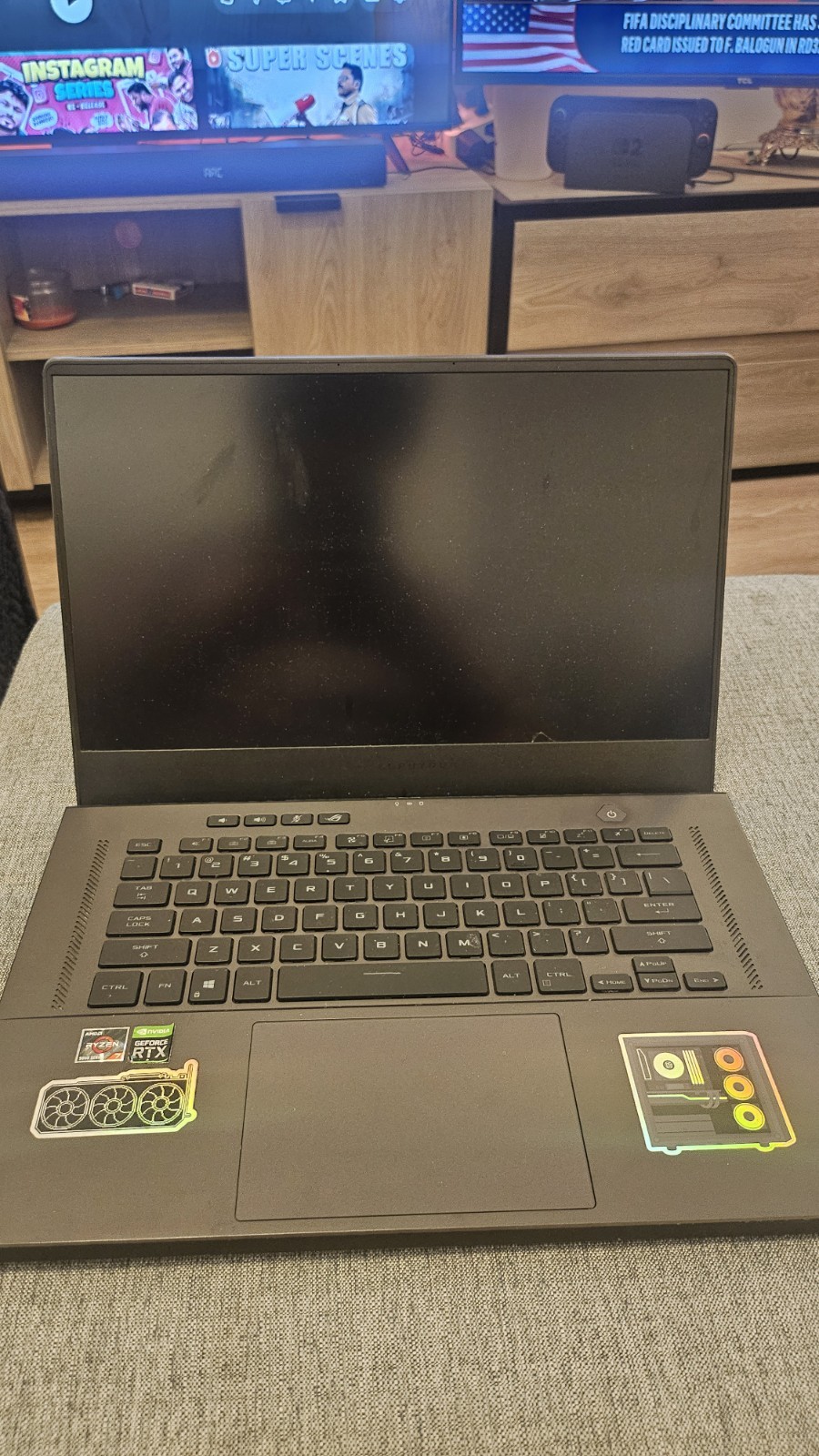 Asus Rog Zephrus G15 Gaming Laptop 16gb Ram With Ryzen 7 5700hs And Rtx 3060 6gb