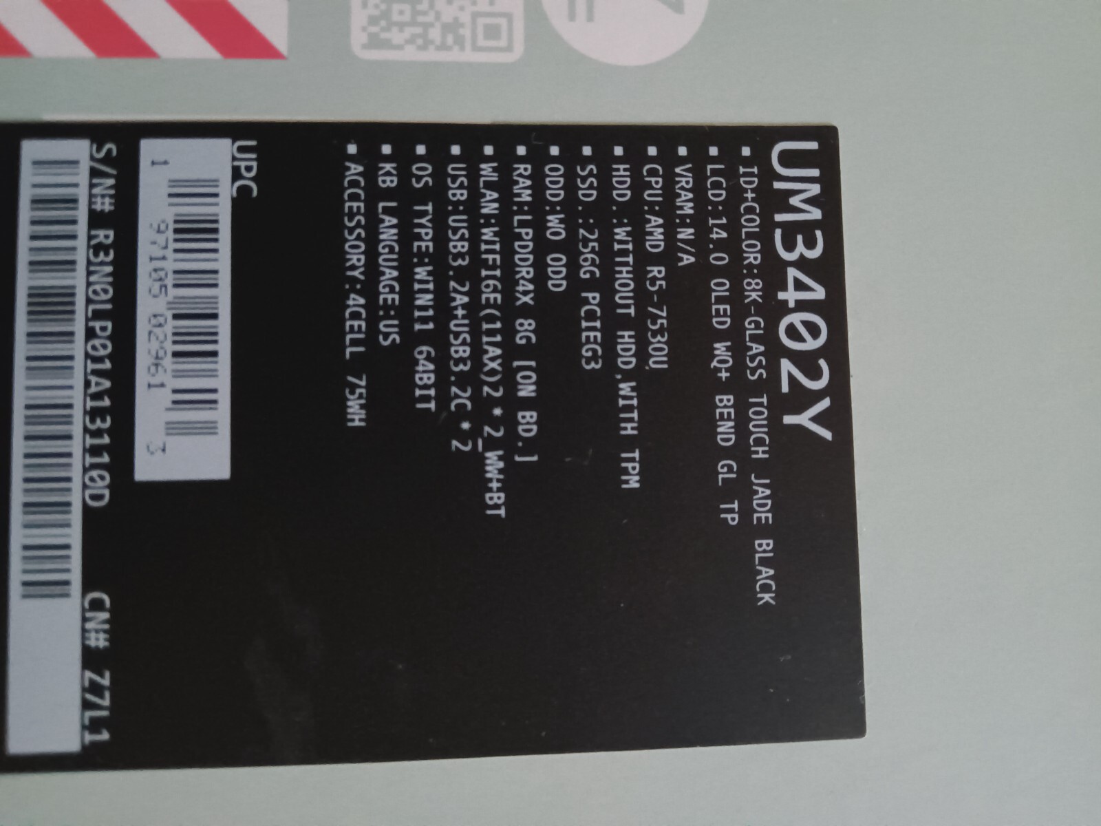 asus zenbook laptop touch screen 14.0
