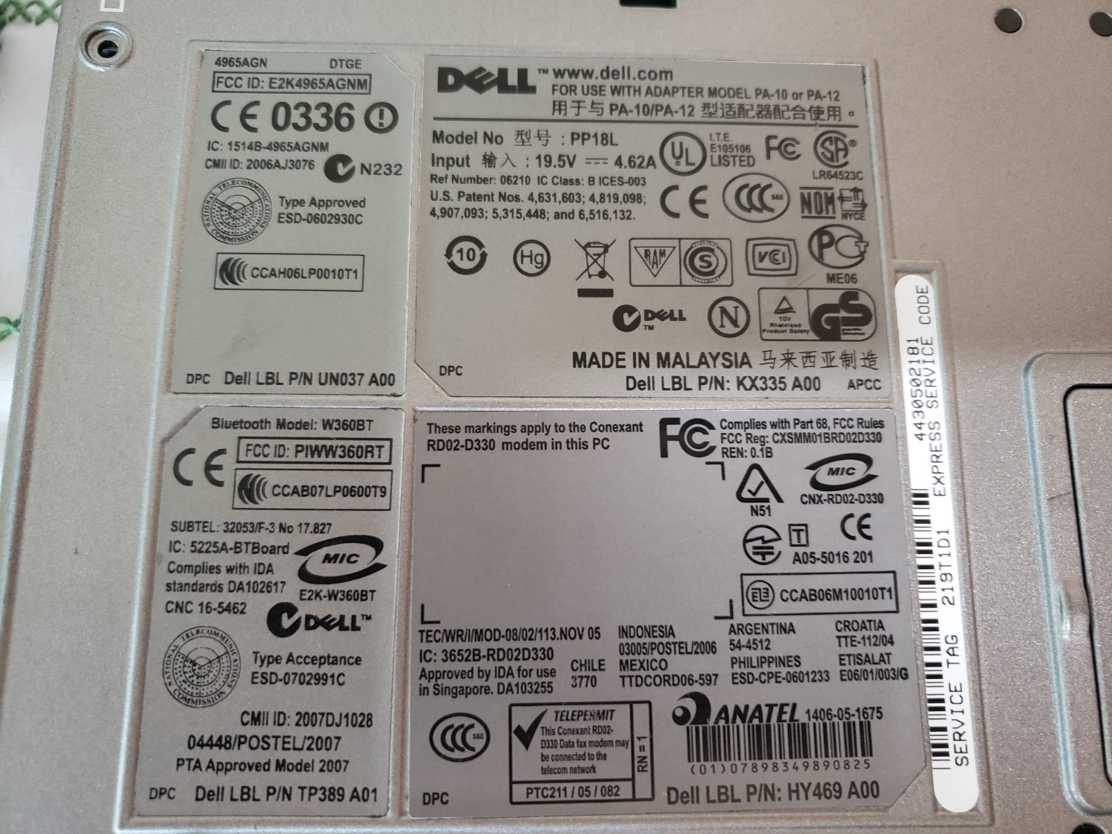 Dell Latitude D630 Laptop Windows Vista WiFi Serial port DVD/CD Works SEE Pics