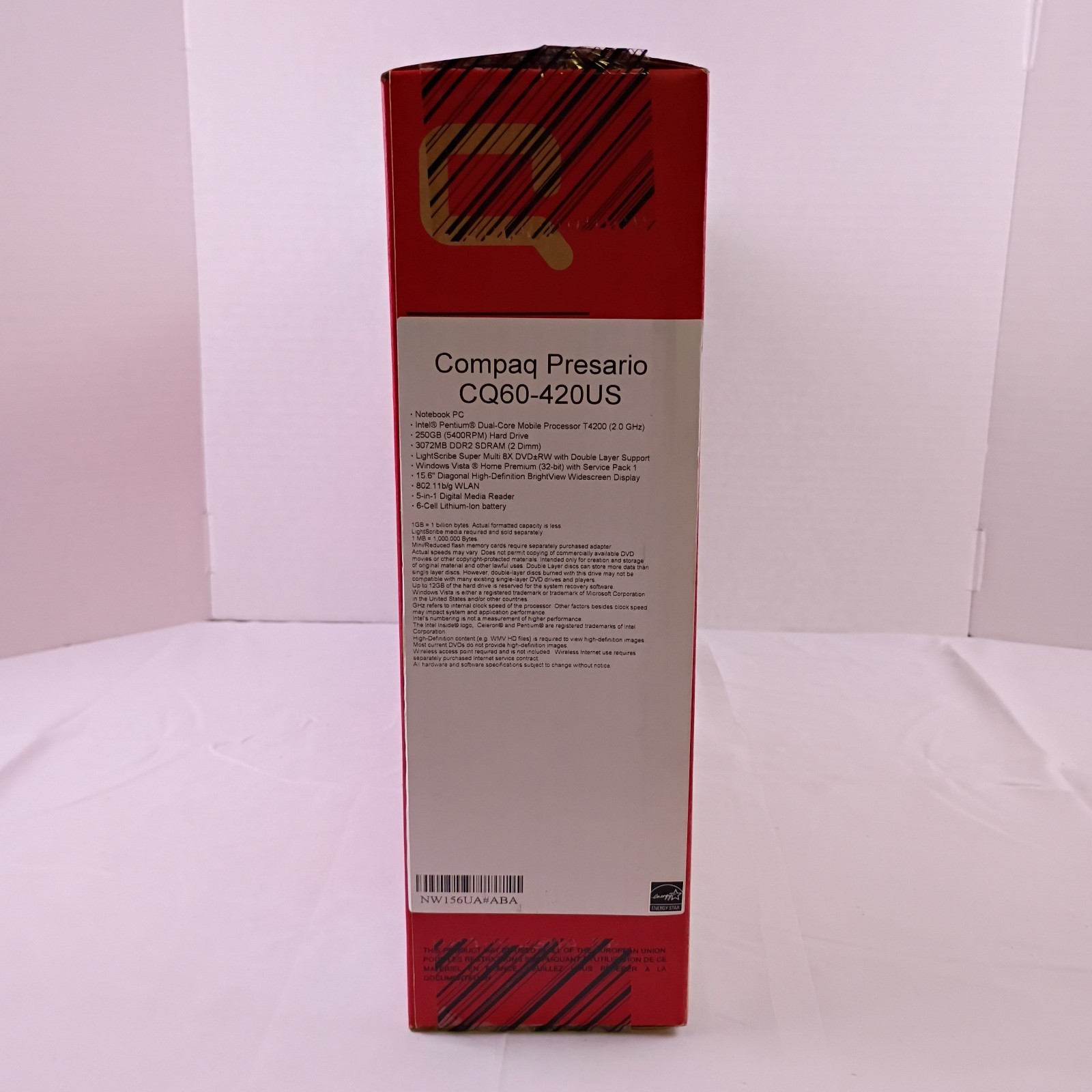 Compaq Presario CQ60-420US Notebook PC 250GB 3072MB DDR2 15.6” New in Box