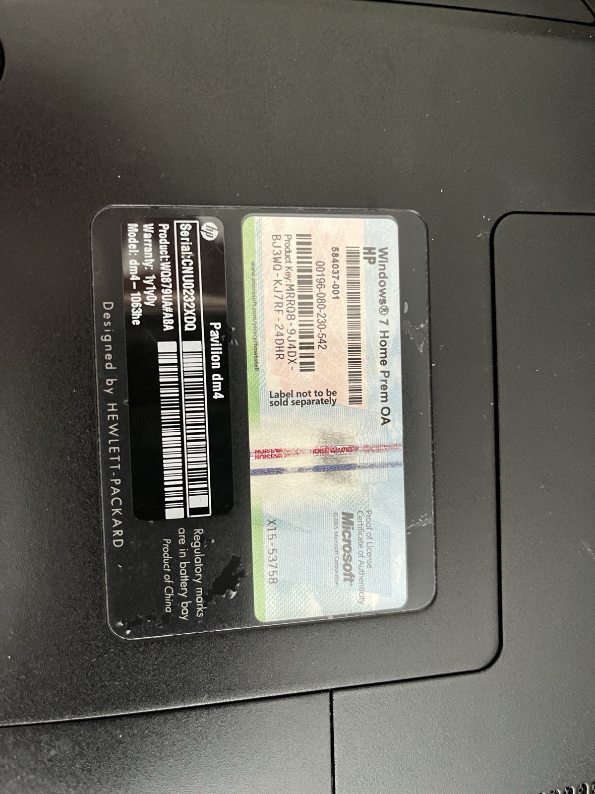 HP Pavilion DM4 Laptop