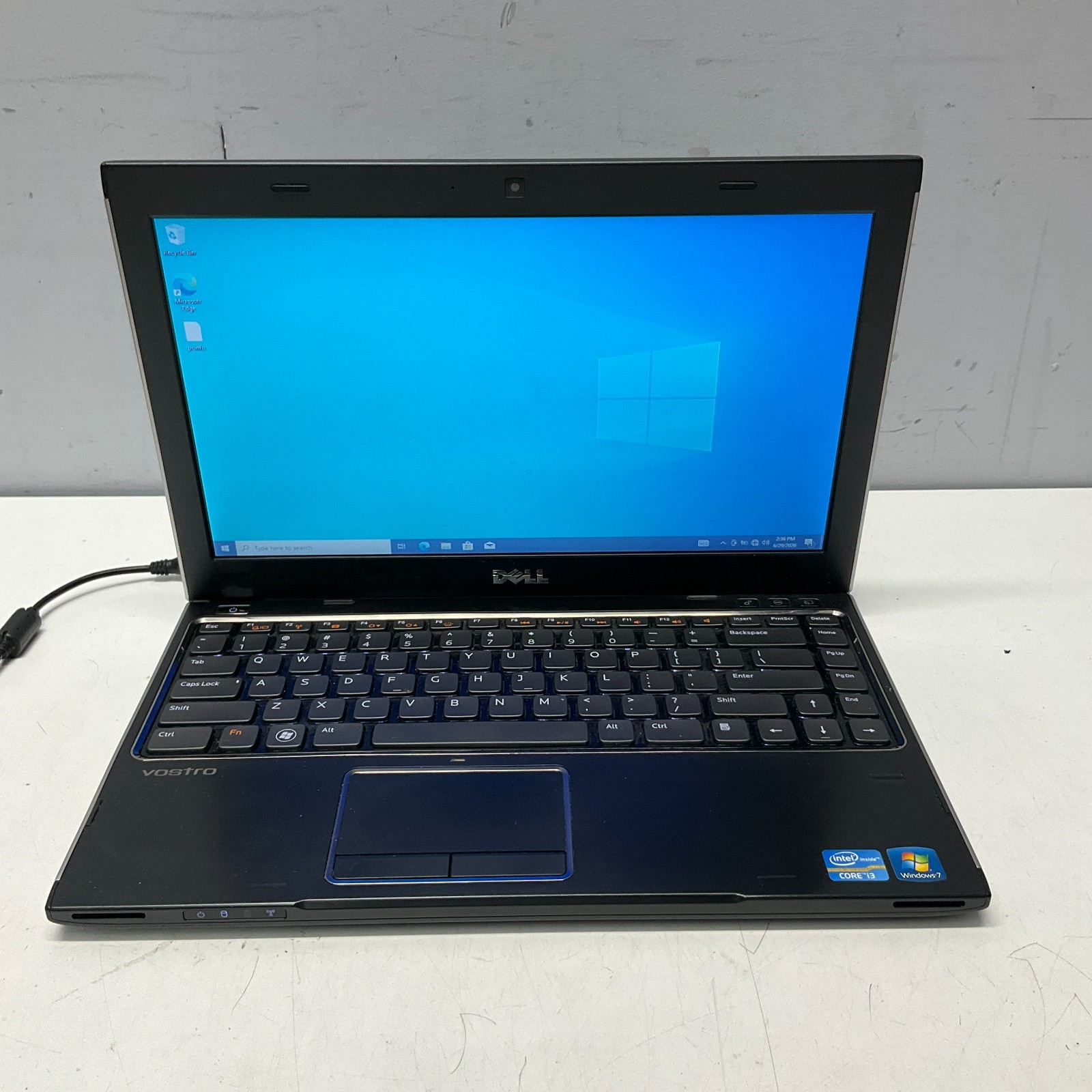 Dell Vostro V131 Intel Core i3-2310M 2.10GHz 4GB 320GB HDD Windows 10 Pro NO BAT