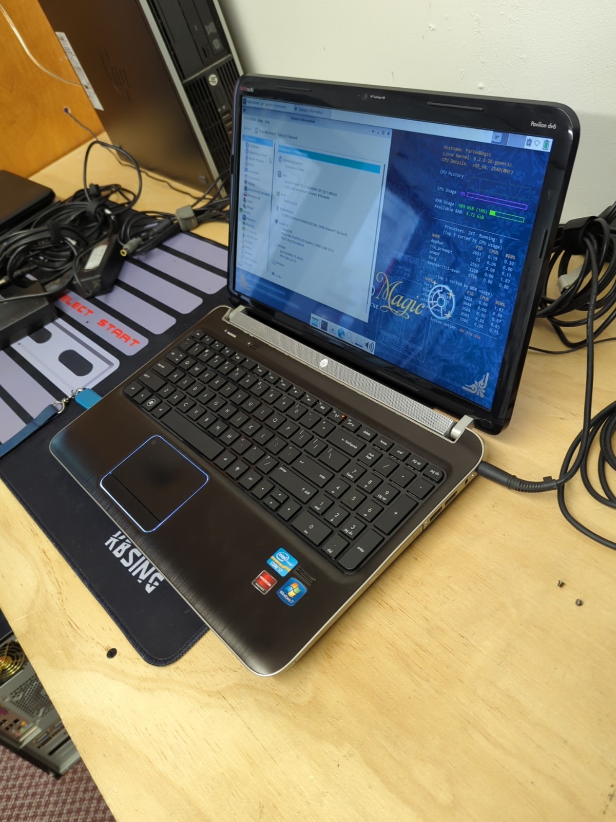 1021 – HP dv6t-6000 i7-2630QM 6GB DDR3 RAM – TESTED