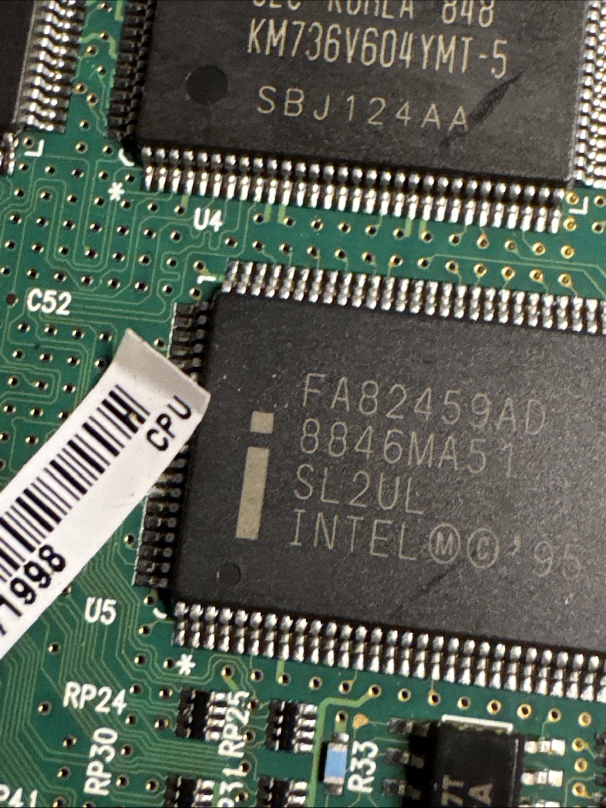 Lot Of 5 random parts (from IBM thinkpads 90s laptops) RAM 32 DIMM / 64mb /CPU+
