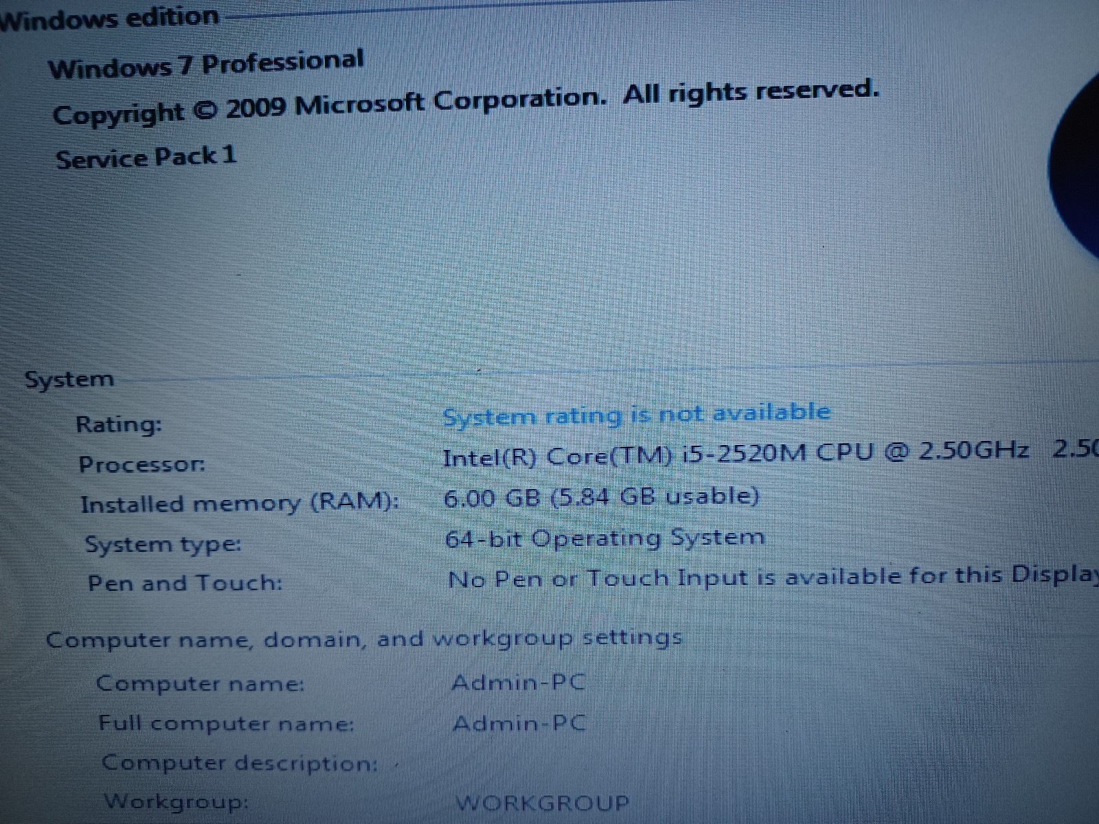 Lenovo ThinkPad L420 Core i5 2.50GHz 4GB RAM 320 HDD. AC Adapter Inc