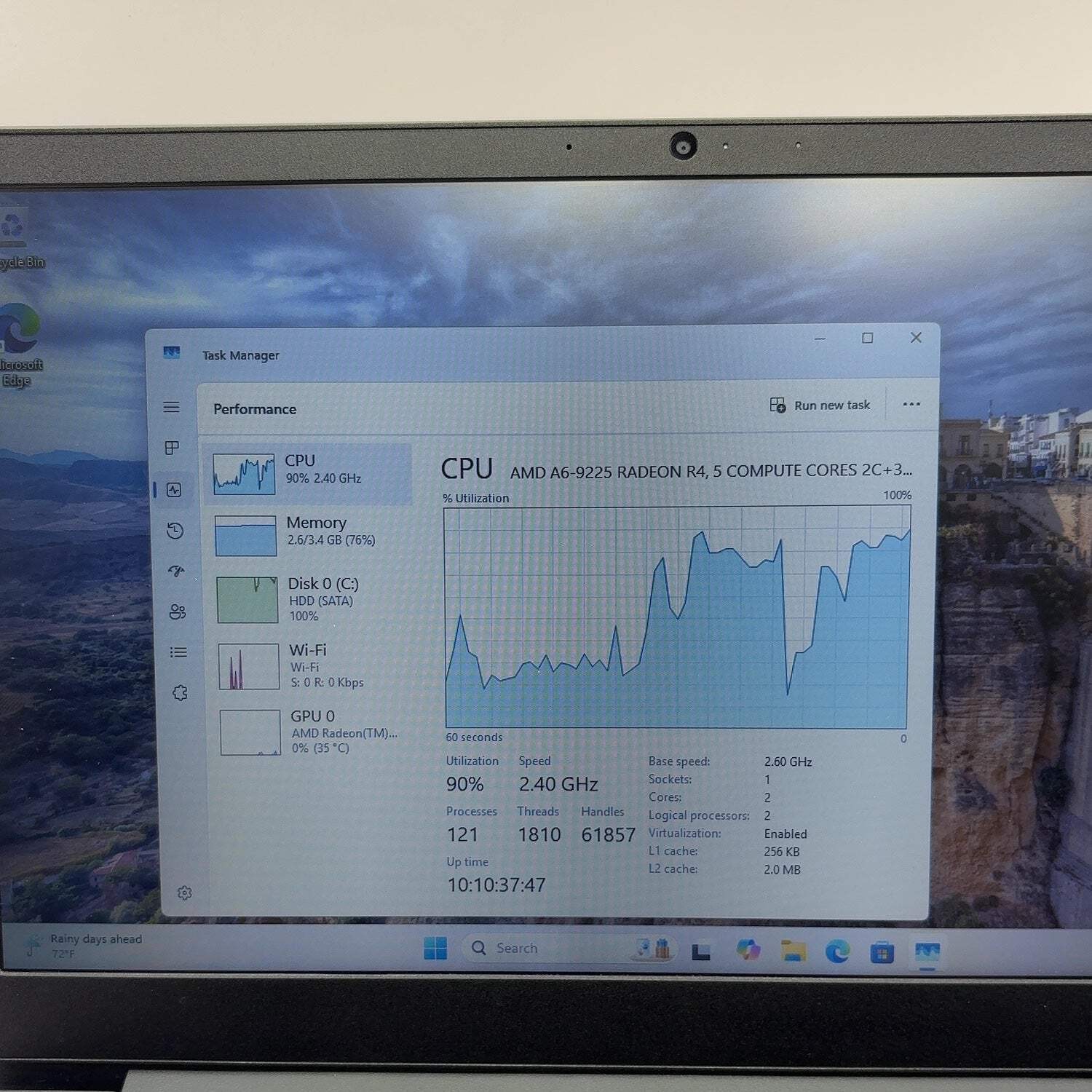 Lenovo IdeaPad S145-15IGM 81N3 15.6″ AMD A6-9225 Radeon R4 1.1GHz 4GB RAM