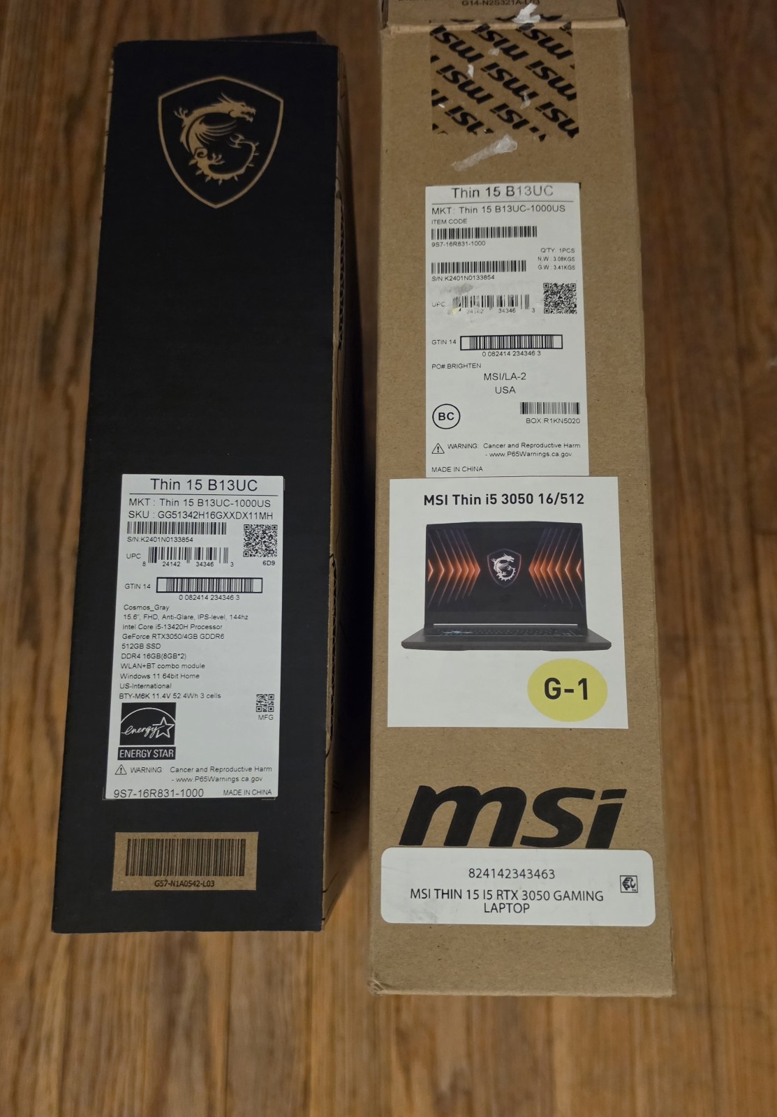 MSI Thin 15 B13UC-1000US 15.6″ Gaming Laptop i5-13420H 3050 16GB 512GB Win11