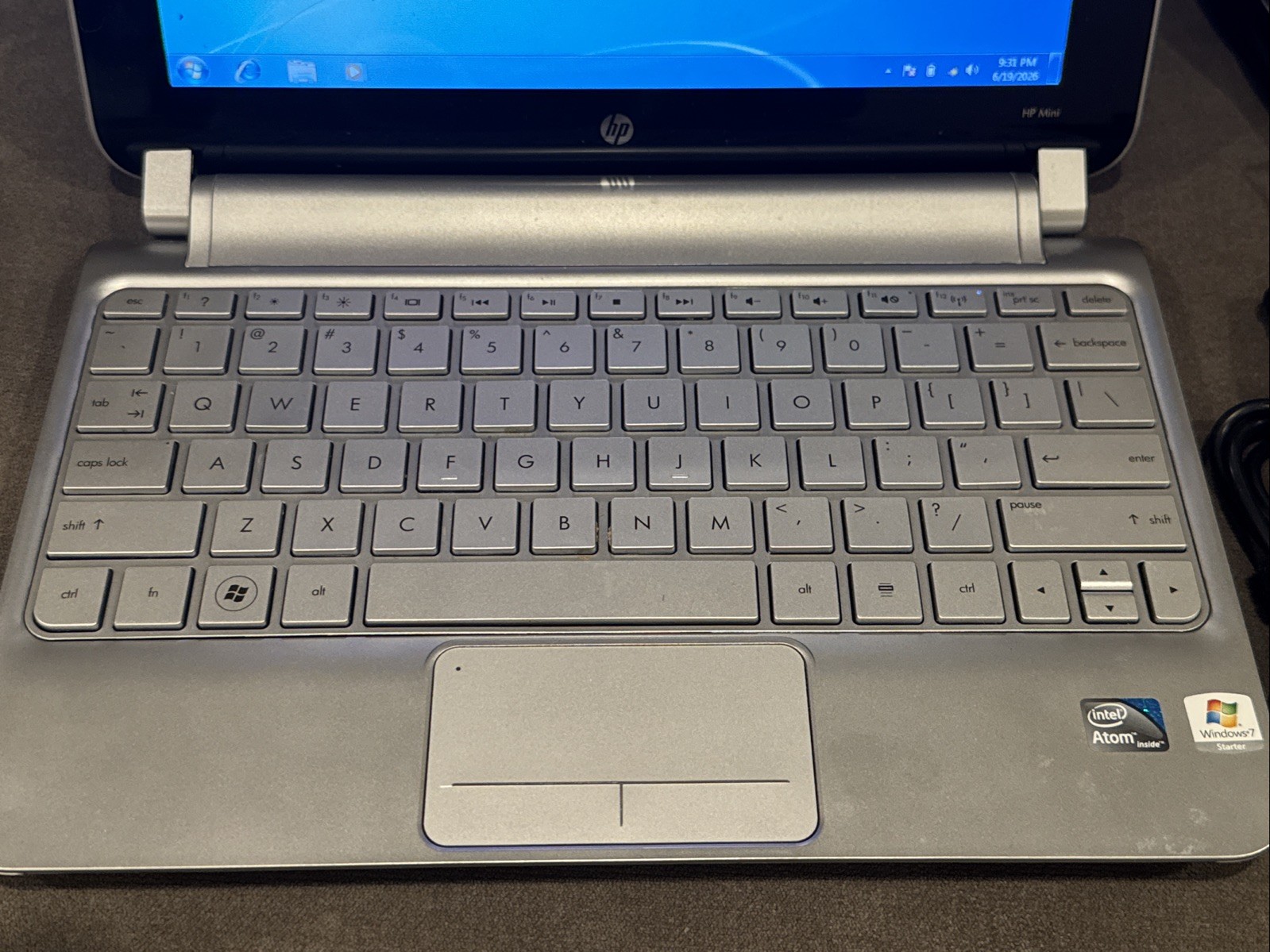 HP Mini 210-2000 Netbook – EXCELLENT! – 256GB SSD, 2GB Ram, Win 7, Good Batt!