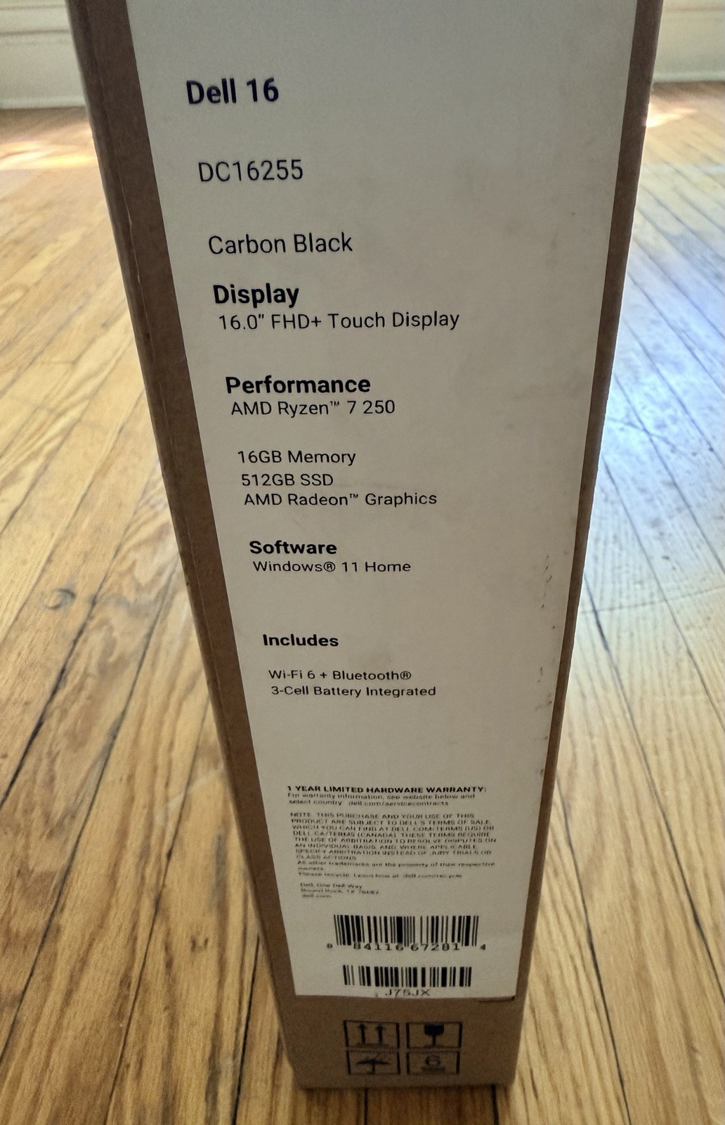 Dell 16 Touch Laptop- Ryzen 7 250 | 16GB RAM | 512GB SSD | W11 | FHD+
