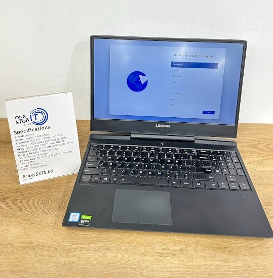 Lenovo Legion Y545 81Q6 Core i7 9750H 16GB DDR4 Nvidia GTX 1660Ti 512GB SSD 2019