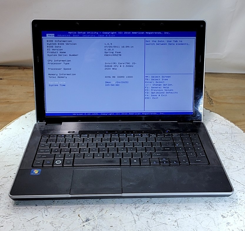 NOBILIS sp15r-uma Laptop Intel I5-2450M 4GB 180GB SEE NOTES
