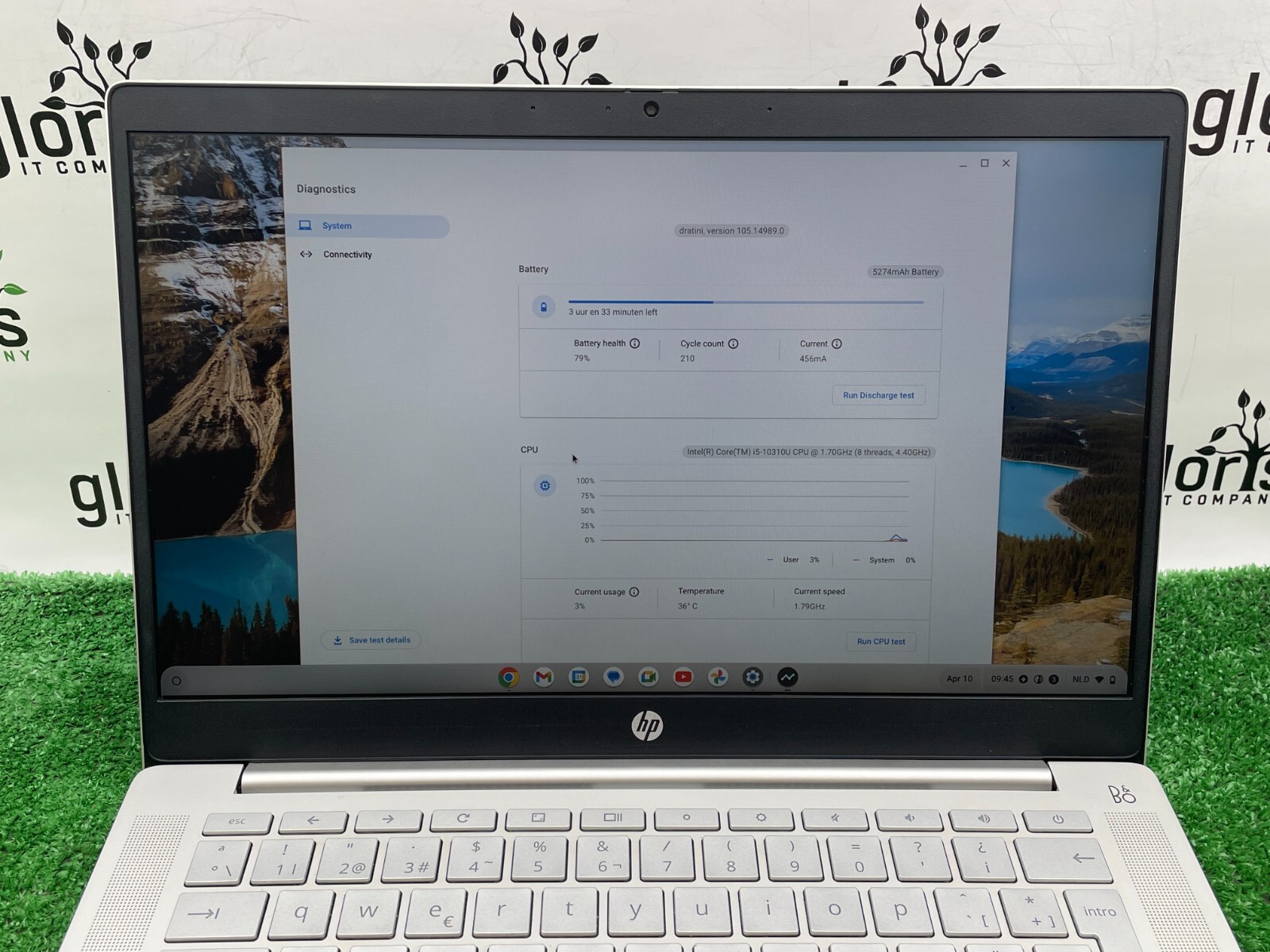 HP Pro c640 Chromebook Laptop Intel i5-10310U 1.70GHz 8GB RAM 64GB SSD ChromeOS