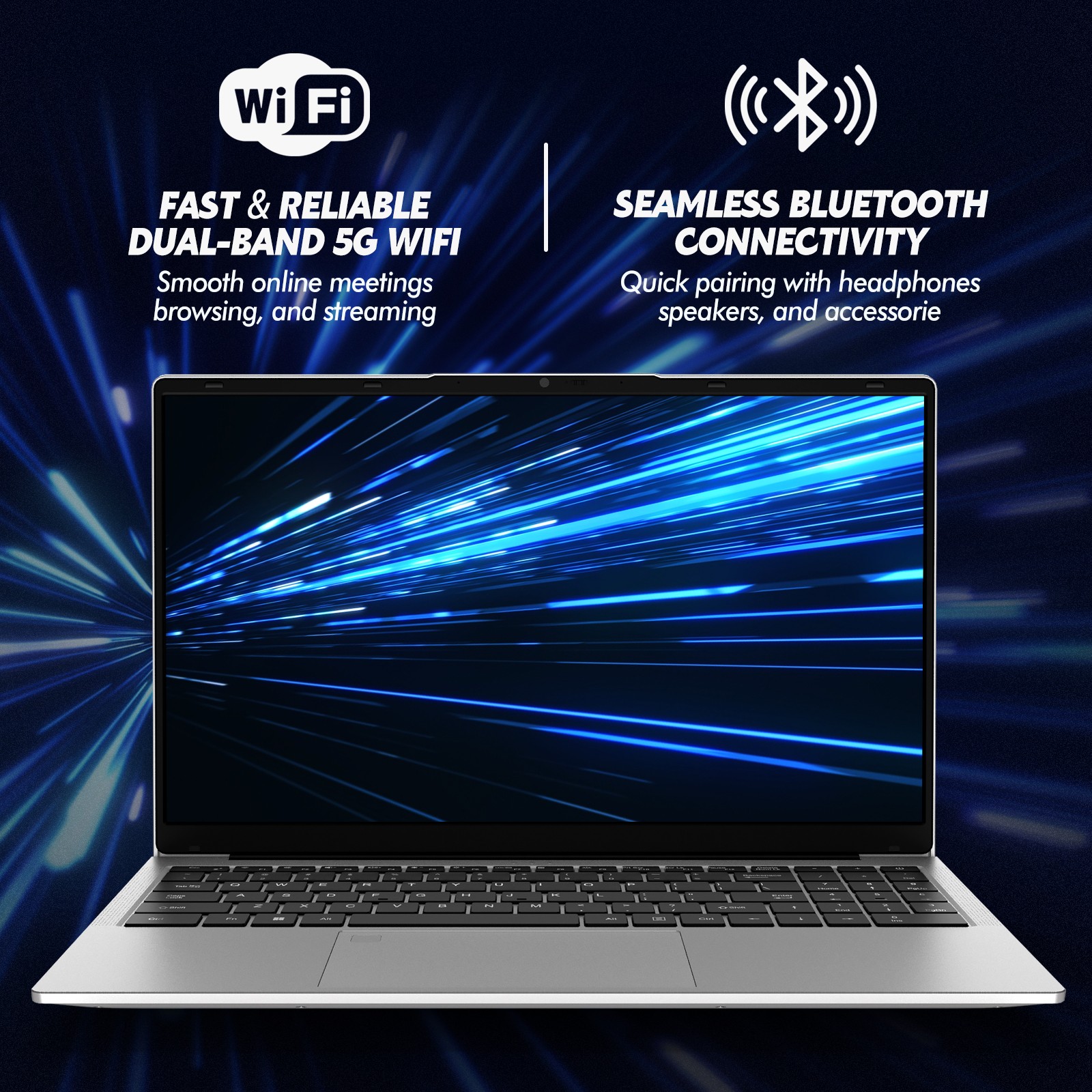 15.6″ 32GB RAM+1TB Laptop 3050E 6000mAh Win 11 Pro Lightweight Student Computer