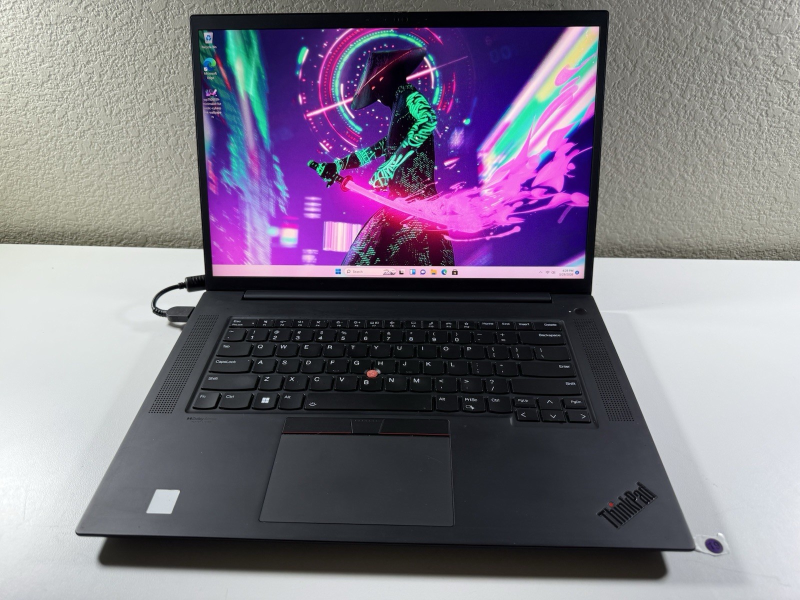 LENOVO THINKPAD P1 Gen 4 4K I7-11850H 512GB 16GB NVIDIA T1200 WIN11 NO BATTERY