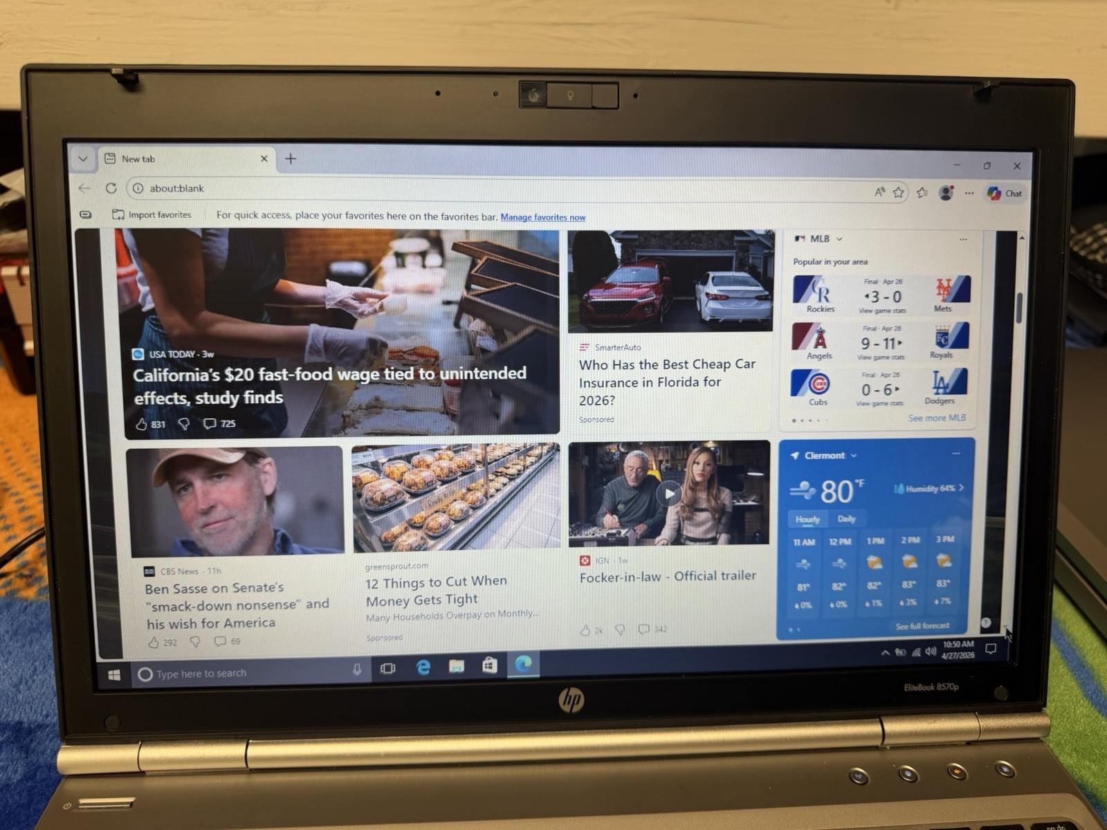 HP EliteBook 8560p 15.6″ Laptop Intel i5 @2.70 4GB RAM 320 GB DVDRW WiFi #241