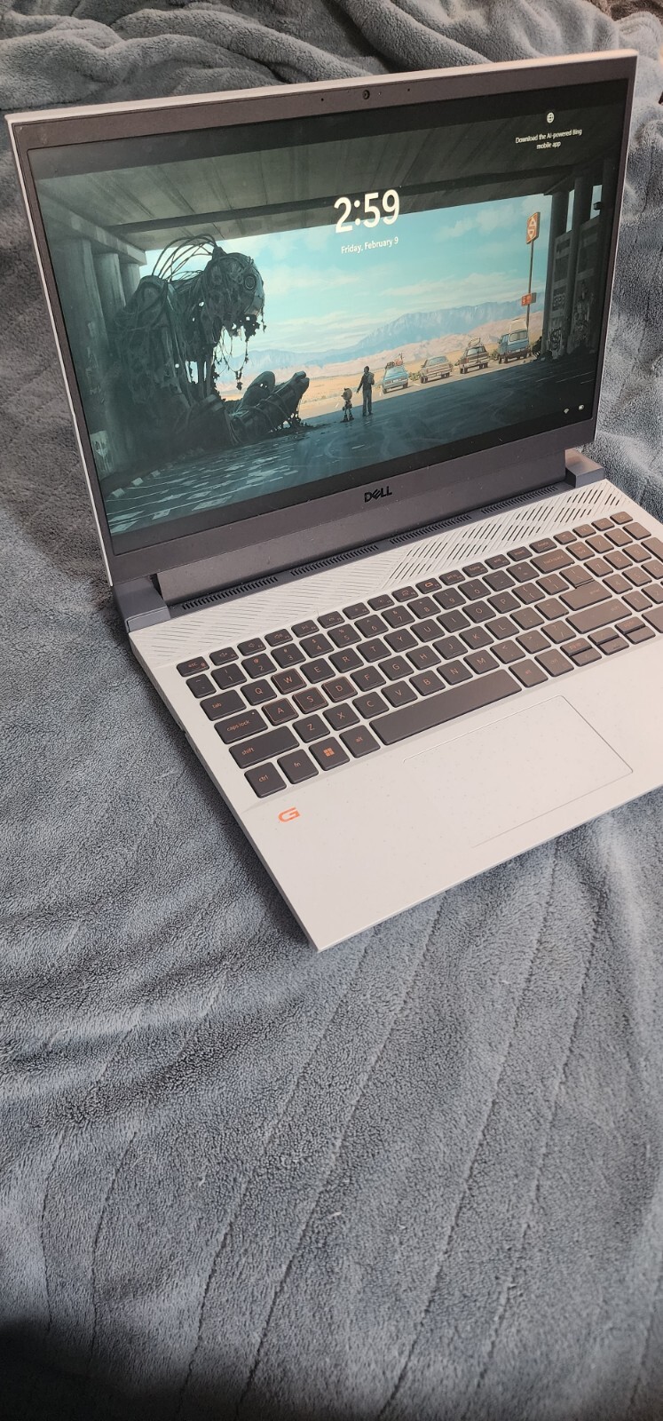 Dell G15 15.6″ (512GB SSD, AMD Ryzen 7 5000 Series, 4.40 GHz, 8GB) Laptop -…