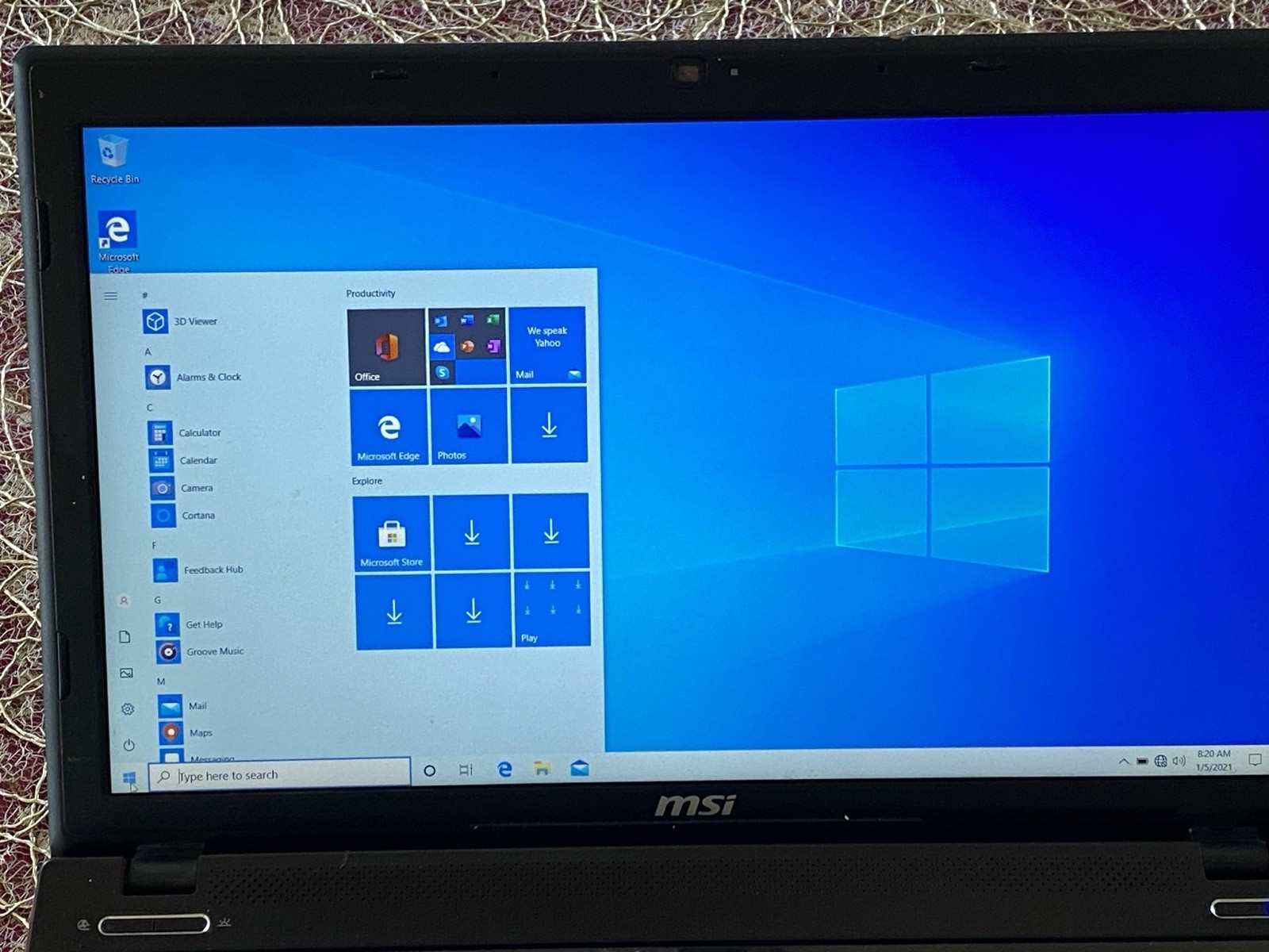 MSI Notebook MS-16GC Intel Core i7-4700MQ 2.4GHz 12GB RAM 500GB HD Win 10