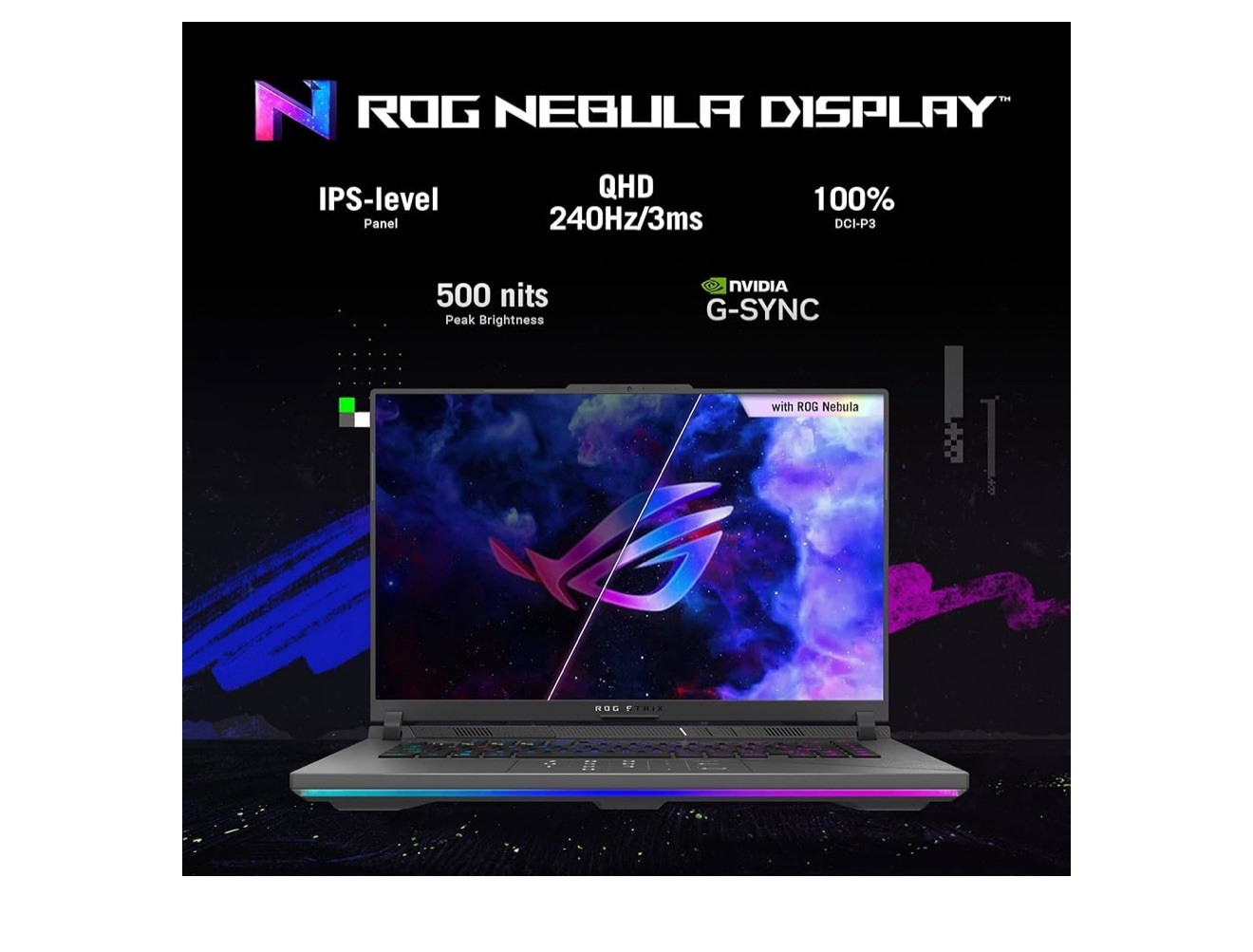 ASUS ROG Strix G16 16” QHD i9-14900HX 1TB SSD 32GB DDR5 RTX 4070 – Eclipse Gray