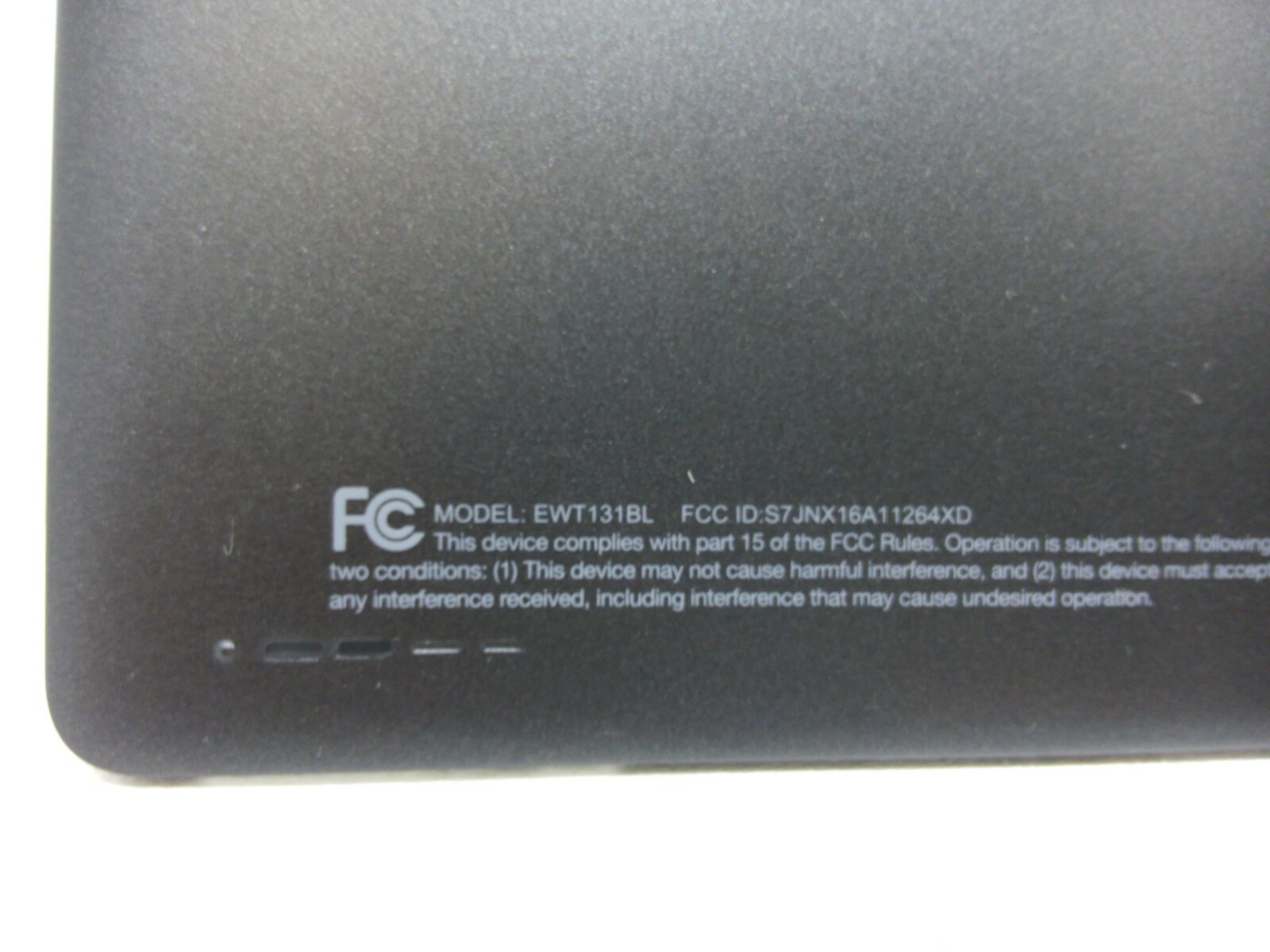 Ematic EWT131BL 11.6″ Genuine Detachable Black Bottom Lid Cover & Buttons 181