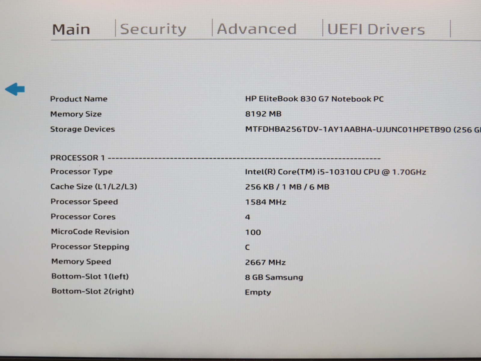 HP Elitebook 830 G7 | i5-10310U @ 1.7GHz | 8GB DDR4 | 256GB m2 | 13″ | Win 11