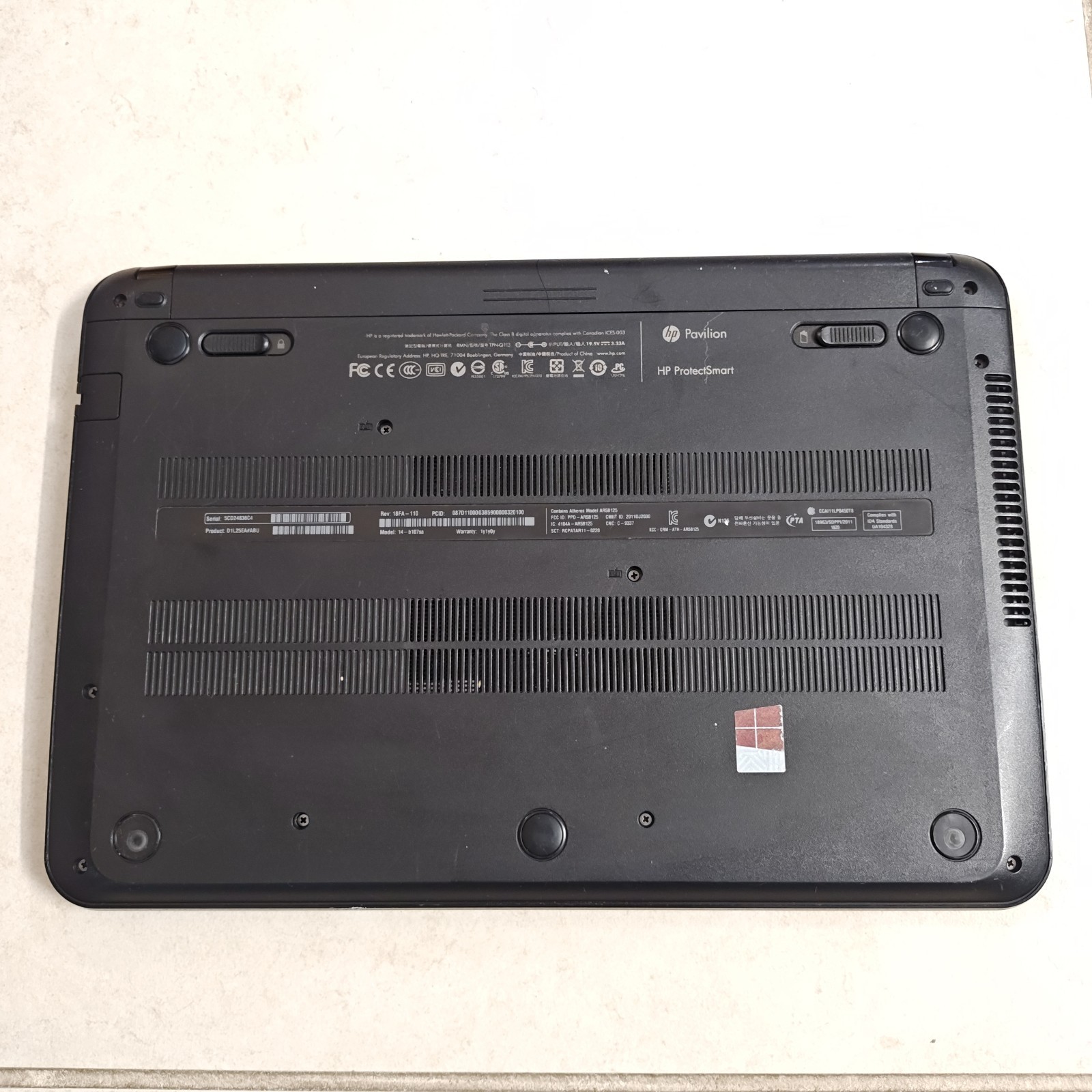 HP Pavilion 14″ ProtectSmart 14-b107sa Laptop – 1TB HDD/8GB RAM – *READ* #3479
