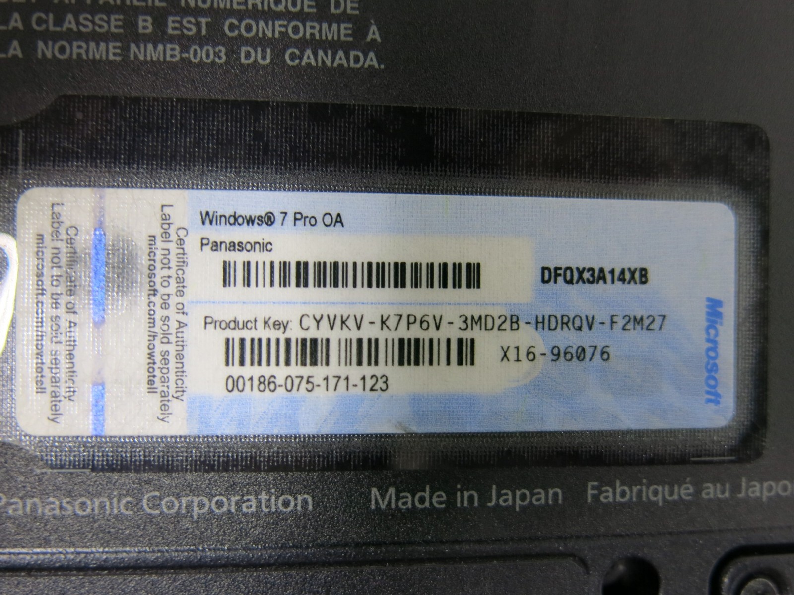 Panasonic Toughbook CF-31 MK1 | i5-520M 2.4GHz 4GB | Touch | Powers ON |
