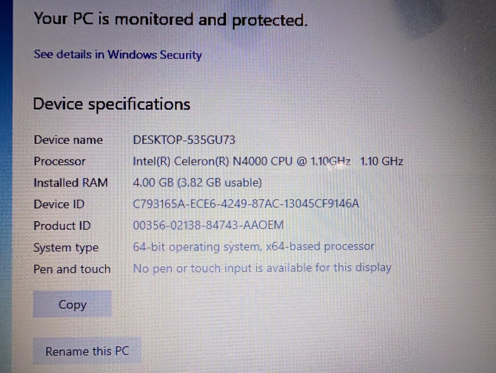 HP Stream (6SH07UA) 14-cb164wm 14 inch (32GB, Intel Celeron N, 1.10 GHz, 4GB)