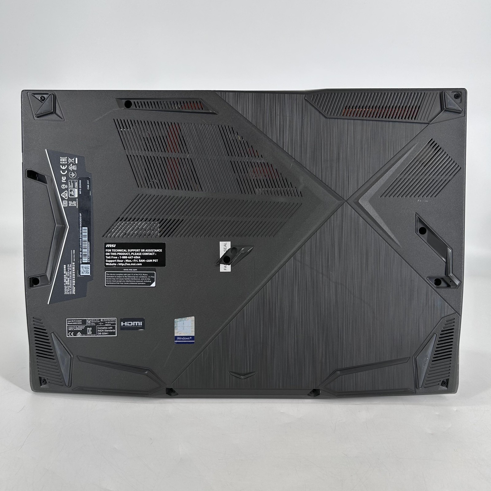 MSI WF65 15.6 FHD i7-10750H 2.60GHz 16GB 1TB SSD NVIDIA Quadro T2000 Max-Q Good