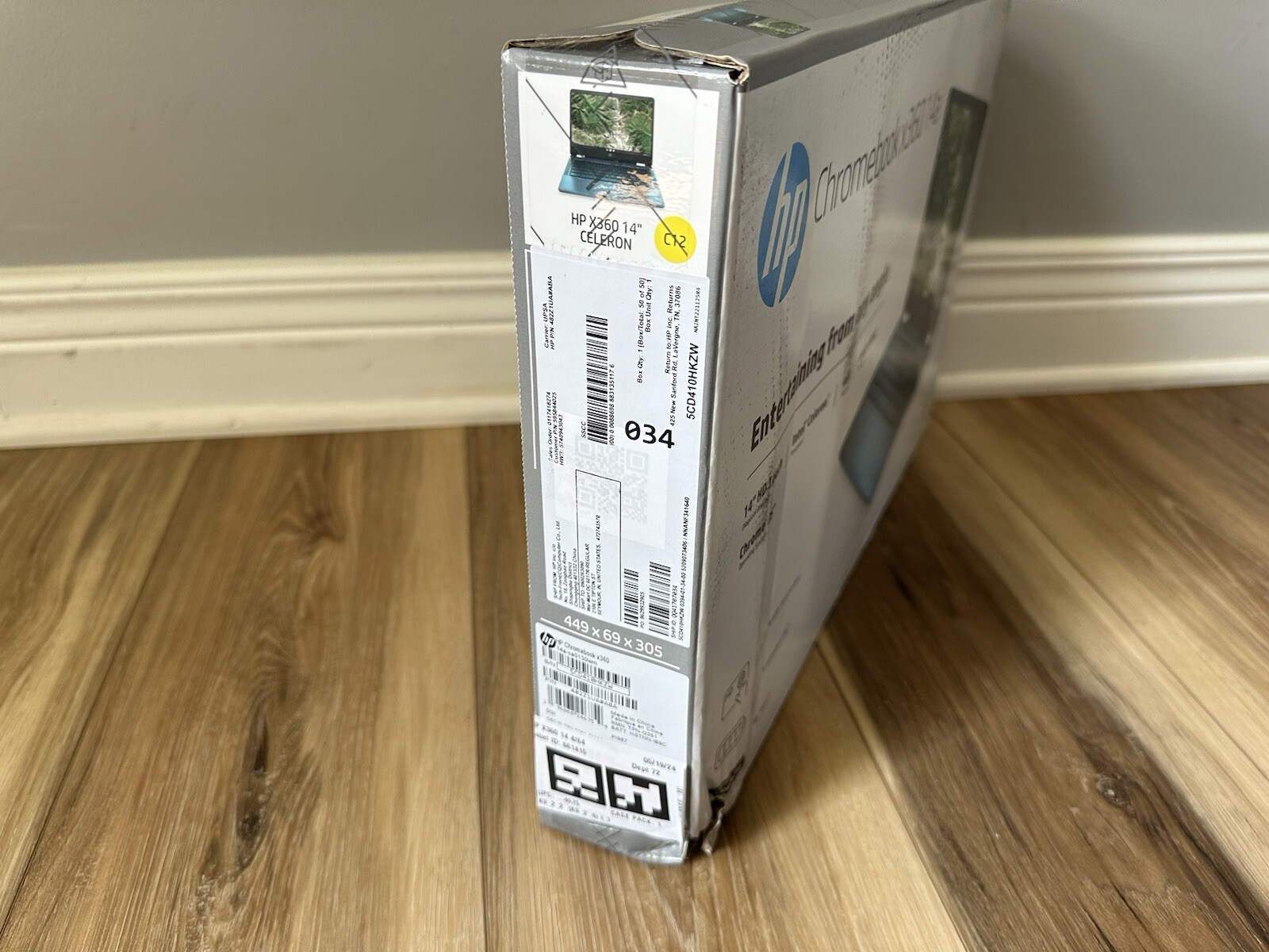 HP Chromebook x360 14 64GB eMMC Intel Celeron N4020 1.1GHz 4GB RAM TOU G1N