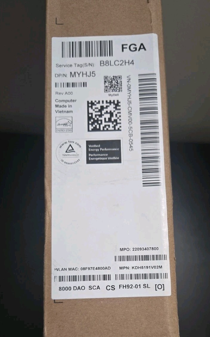 Dell 15 DC15255 Laptop 15.6″ AMD Ryzen 7 7730U – 16GB RAM 1TB SSD – SEALED
