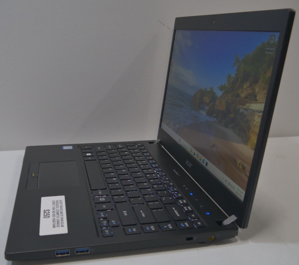 Acer TravelMate Laptop 16GB RAM 512GB SSD, Intel Core i7-7500u Win 11-PAYTECK