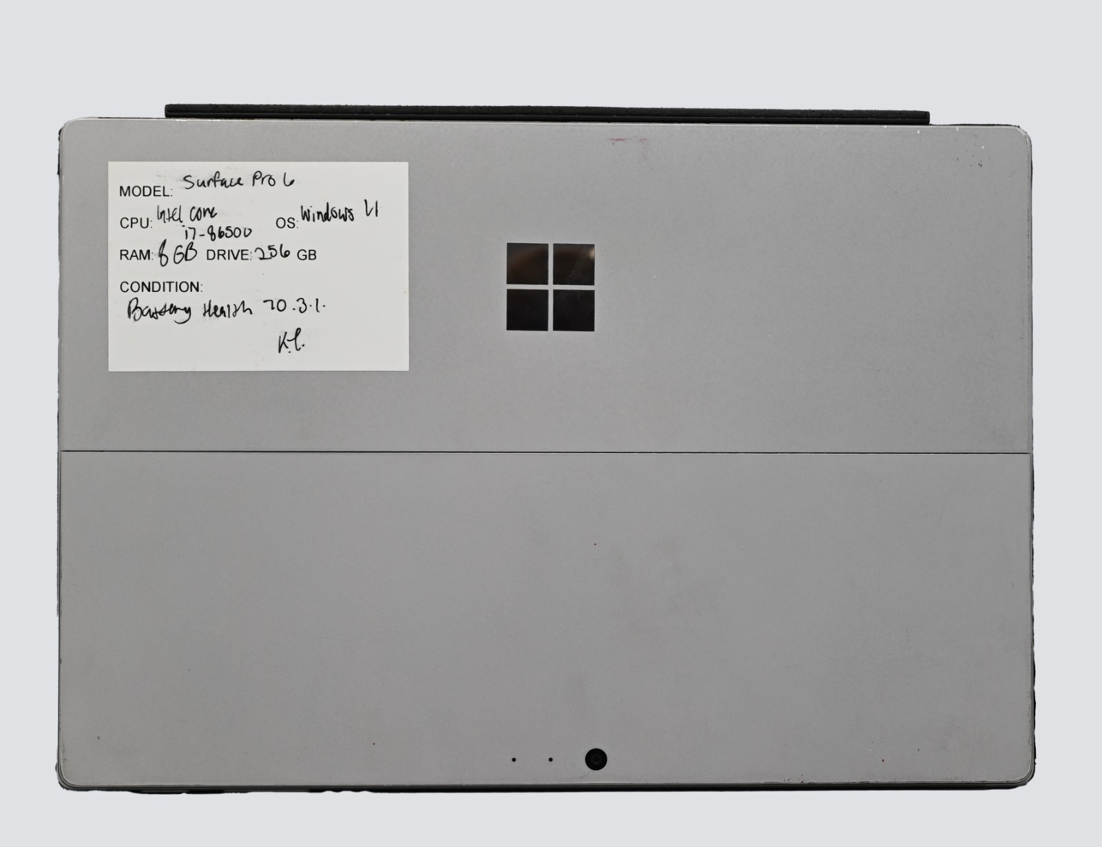 Microsoft Surface Pro 6 1796 i7-8650 1.9GHz 8GB RAM 256GB SSD Win 11 Pro