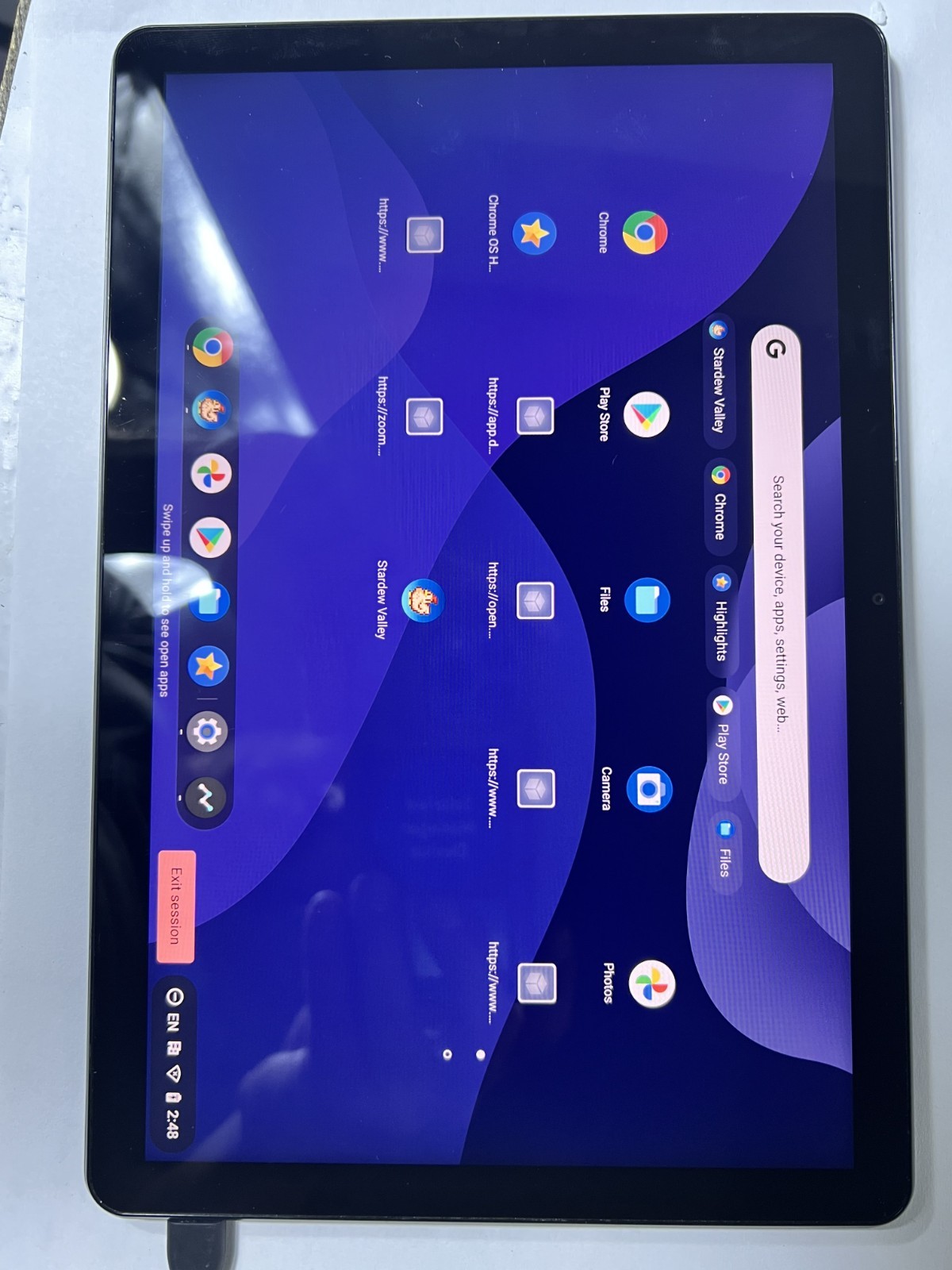 Lenovo IdeaPad Duet Chromebook CT-X636F 10.1″ (64GB) – Ice Blue + Iron Grey DEMO