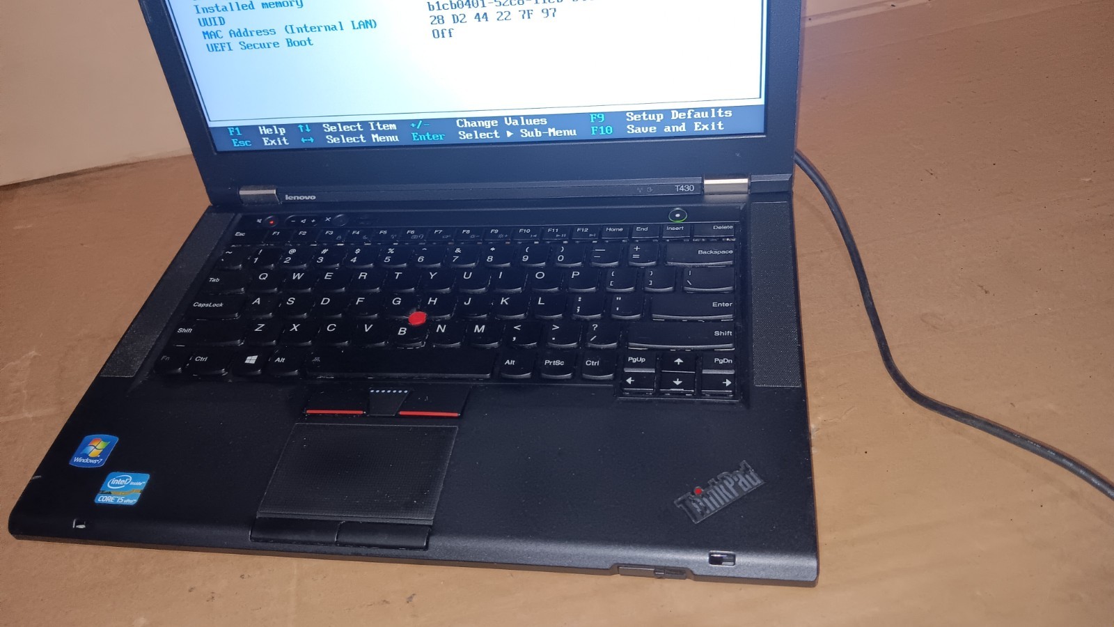 Lenovo Thinkpad T430 Laptop Intel Core I5 -3320M @ 2.60 GHz 14″ LCD Screen Parts