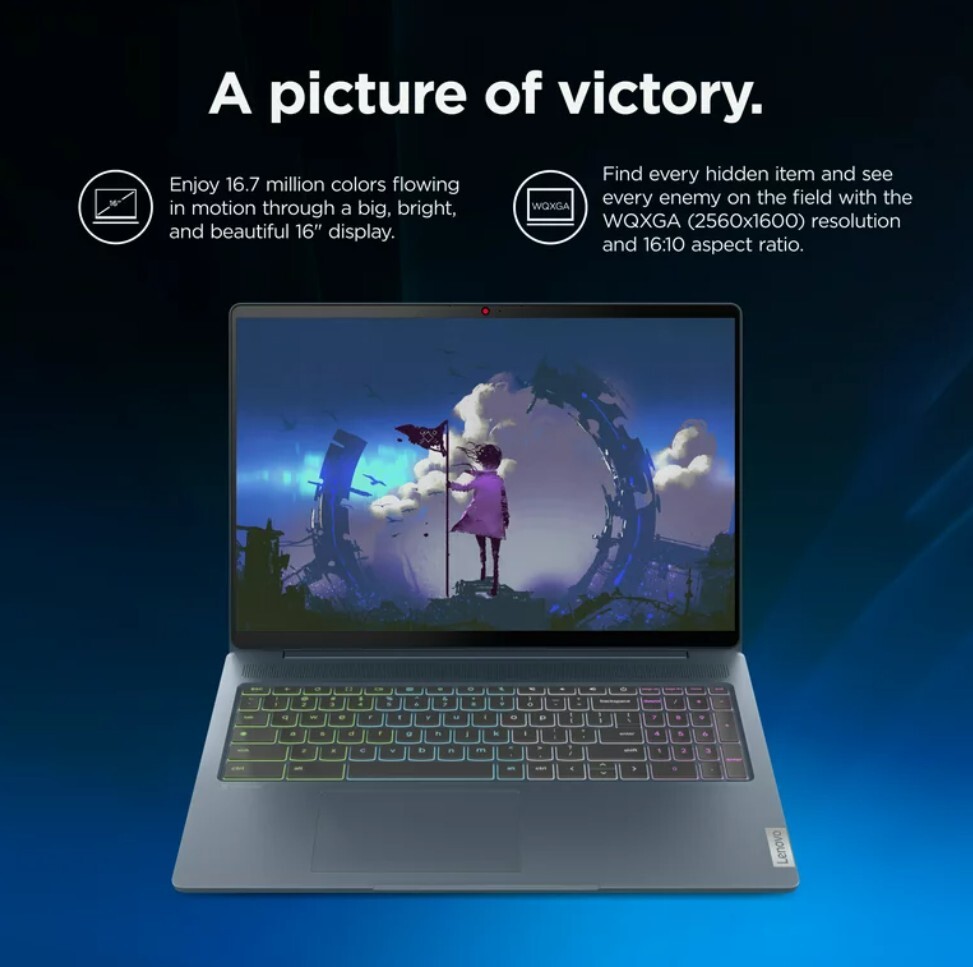 Lenovo IdeaPad 5 16IAU7 16″ (128GB SSD, Intel Core i3 12th Gen., 1.20 GHz, 8GB)