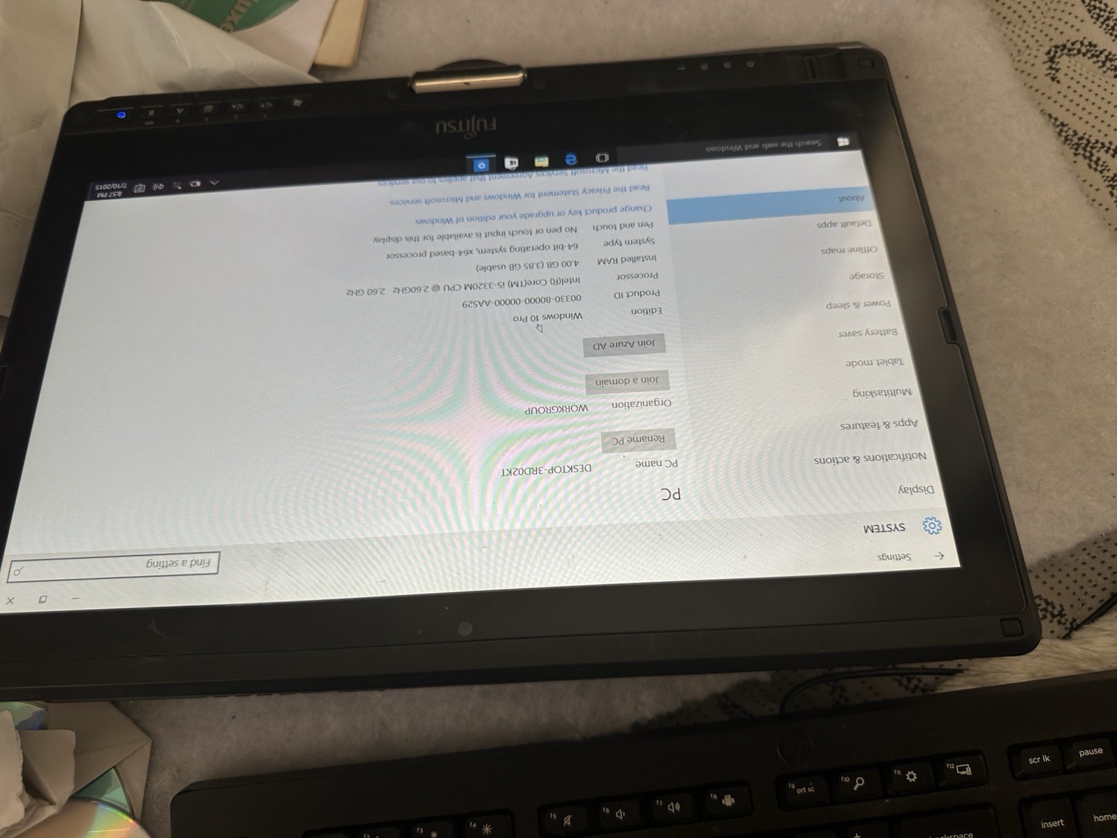 Fujitsu LifeBook T902 i5-3320M@2.6GHz 4-16GB,1TB SSD+250-1TB HDD Win 10 Pro