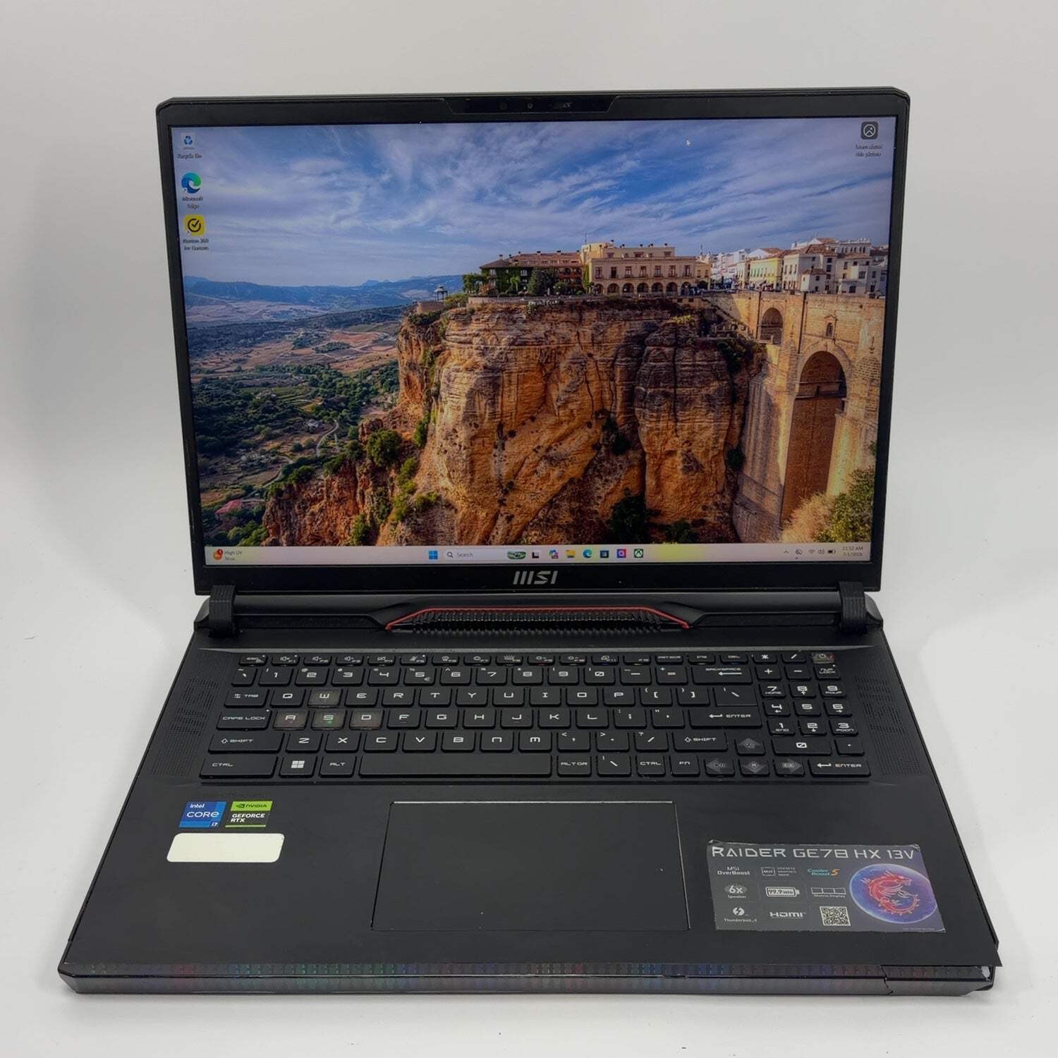 Broken MSI Raider GE78HX 13VG i7-13700HX 16GB RAM 1TB SSD GeForce RTX 4070 READ
