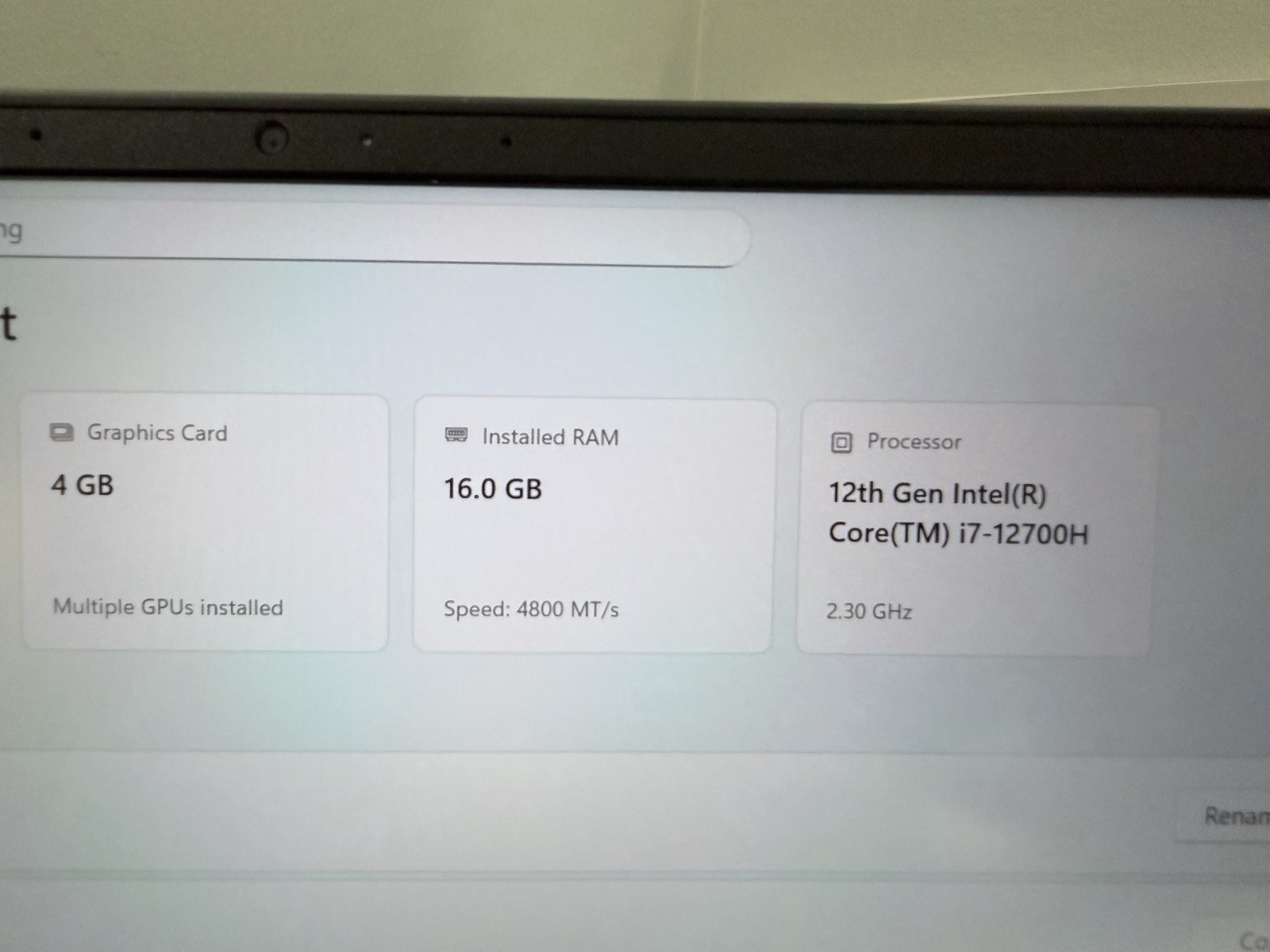 Dell G16 7620 Laptop 16-inch, Intel Core I7 12th Gen., 512GB SSD, 16GB RAM