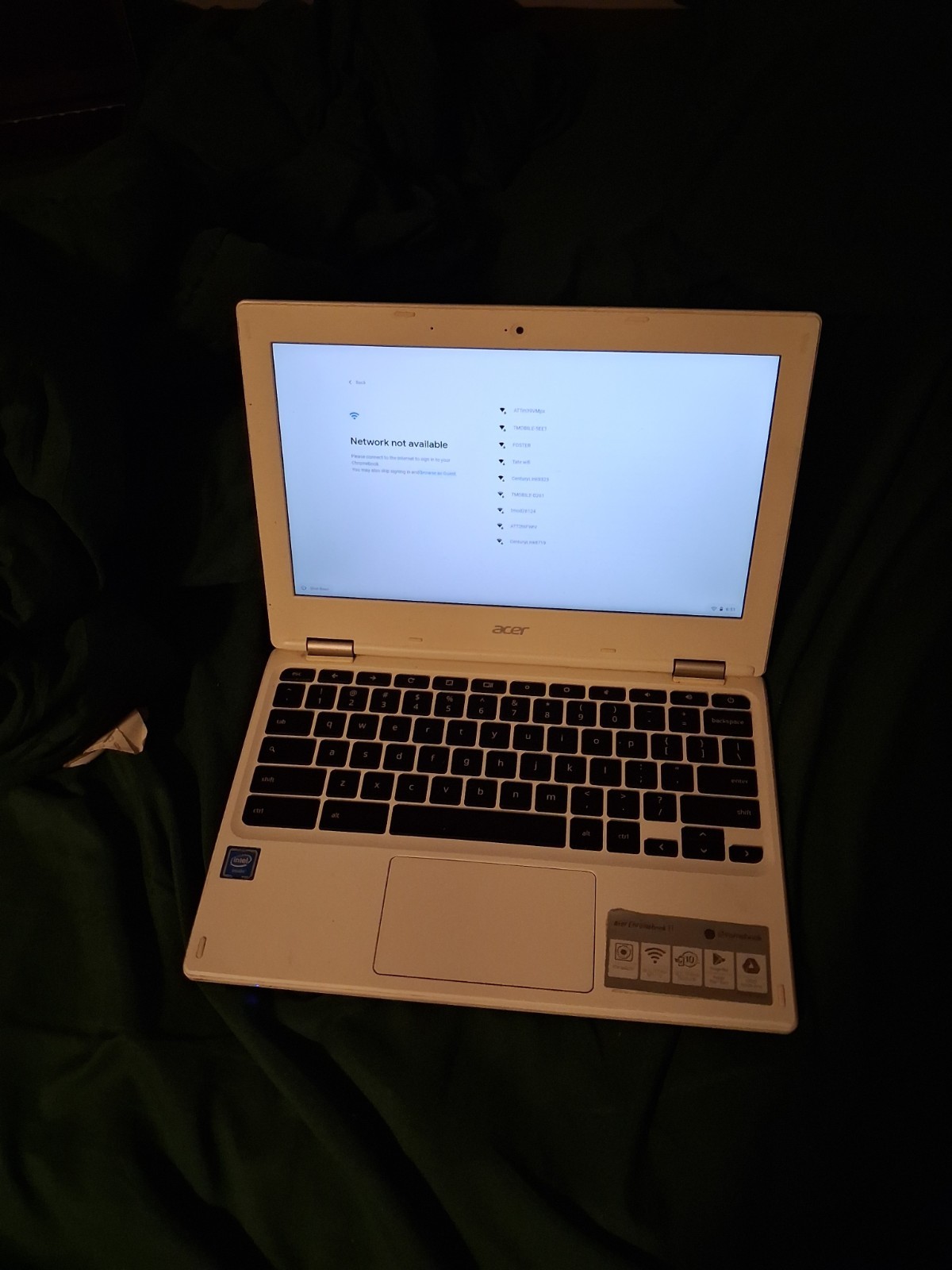 Acer ChromeBook 11.6 inch (32GB, Intel Celeron N, 2.48GHz, 4GB) Notebook/Laptop