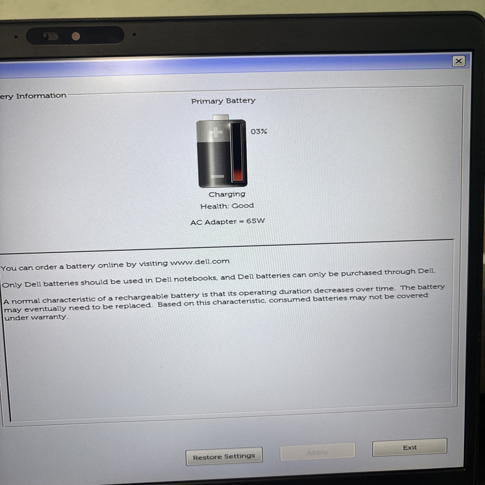 Dell Latitude 5510 i5-10210U 8GB RAM NO SSD Good Battery