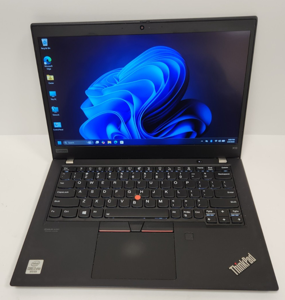 Lenovo ThinkPad X13 Gen 1 Core i7-10610U 16GB RAM 256GB NVME TCH SCRN READ #0411