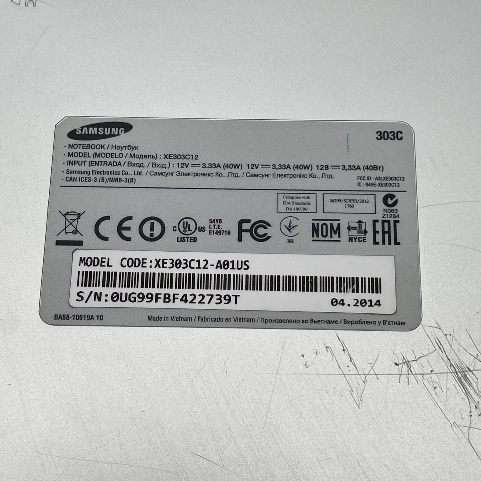 Lot of 2 Laptops HP Stream 11–y010nr & Samsung Chromebook XE303C12 For Parts