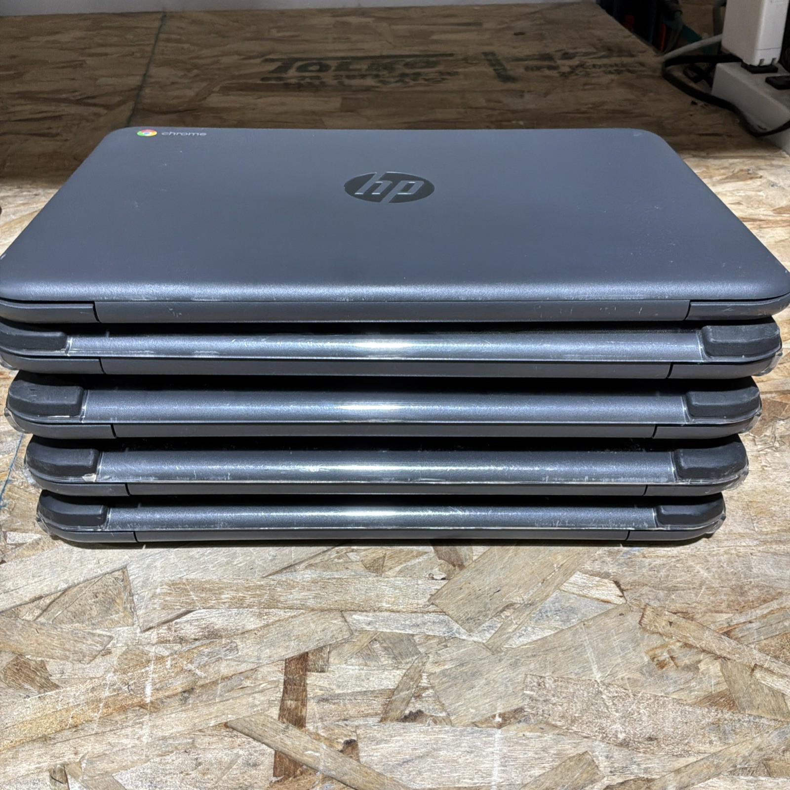 Lot Of 5! HP Chromebook 11 G6 EE 11.6″ 16GB N3350 ChromeOS, Black