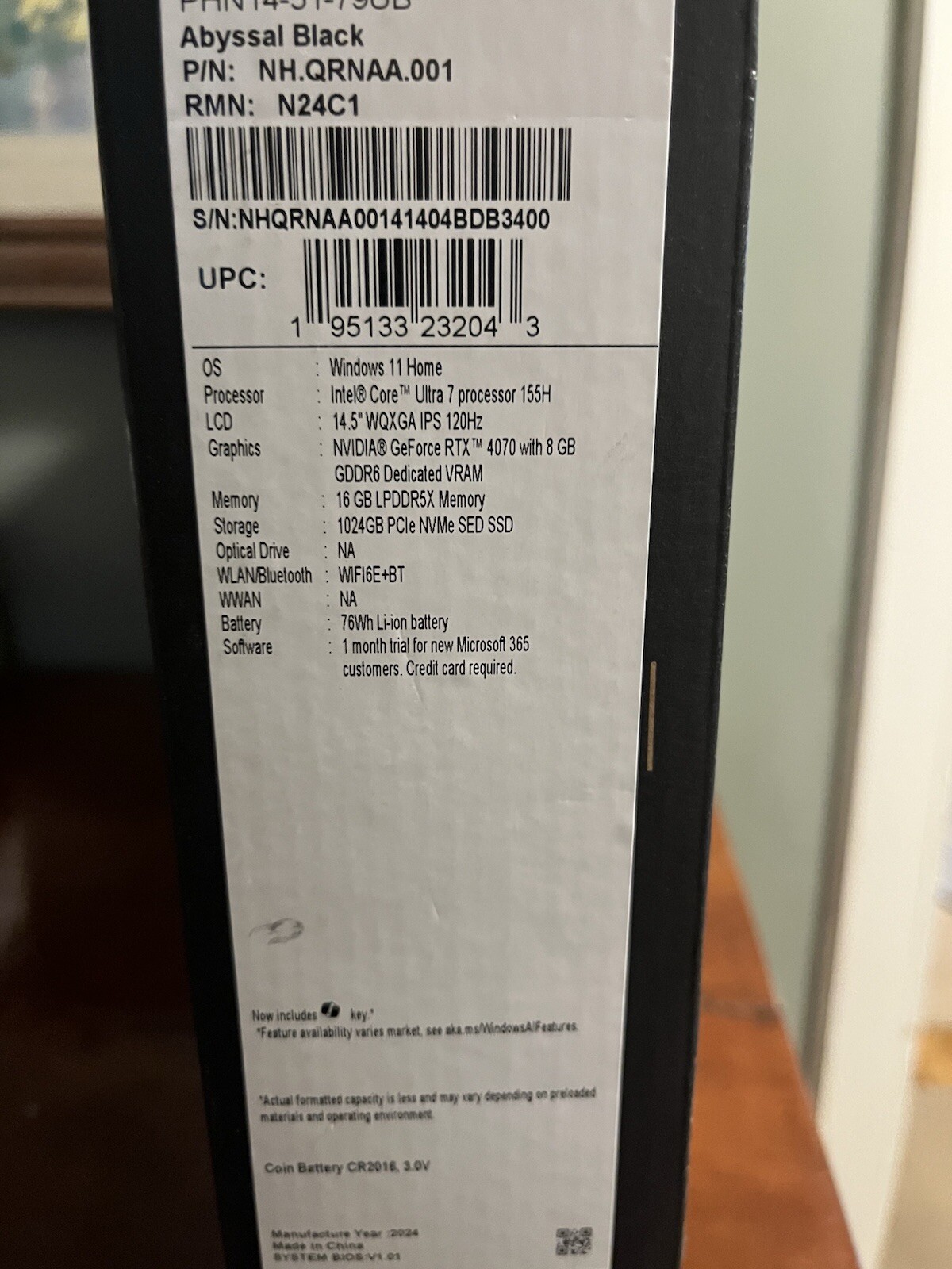 Acer Predator Helios Neo 14